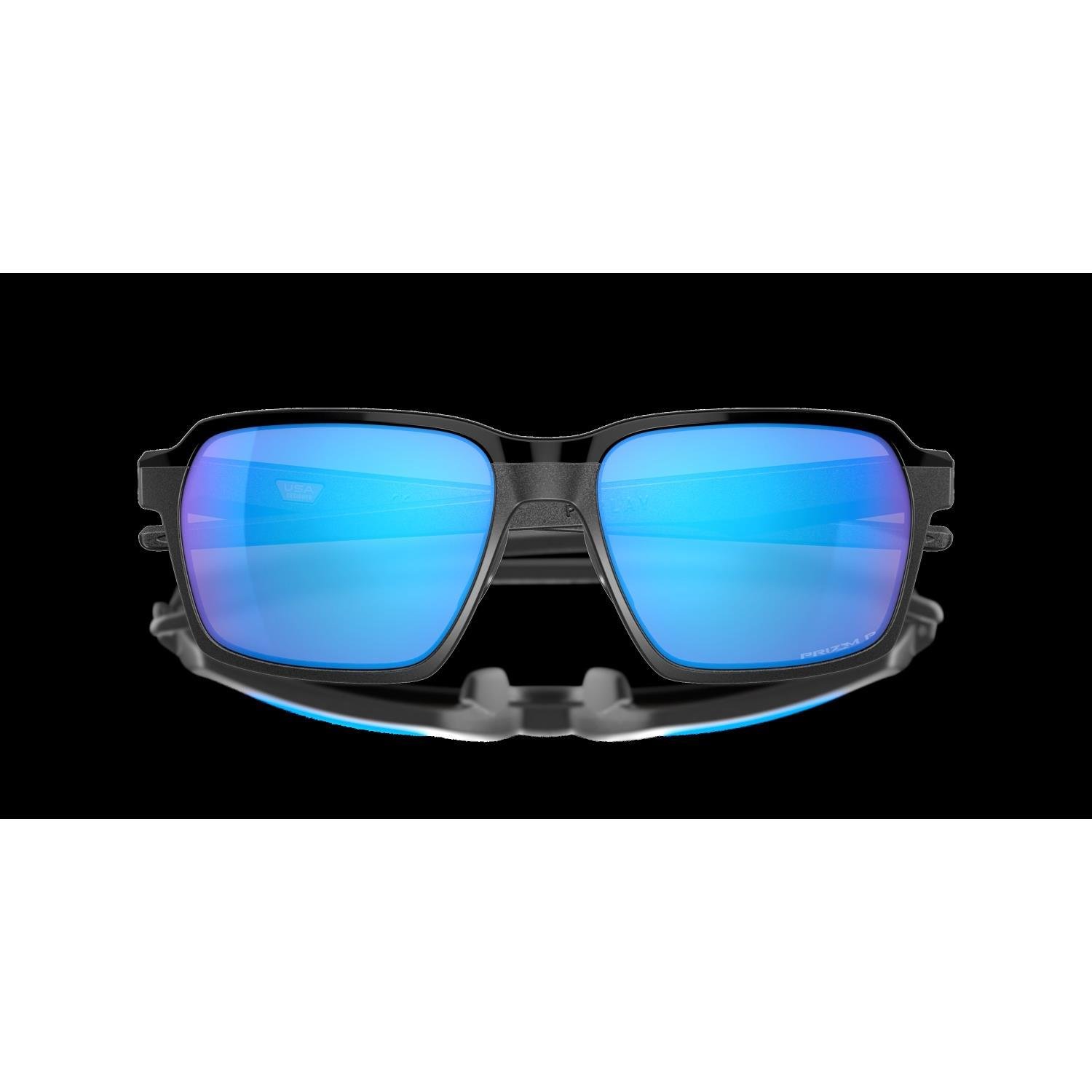 Oakley Parlay Steel w/ PRIZM Sapph Polarize Unısex Gözlük 0OO4143-OAK.4143