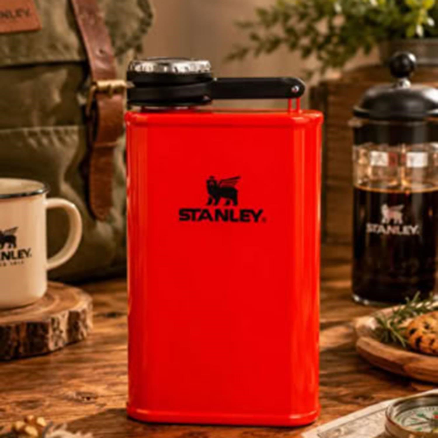 Stanley The Easy-Fill Wide Mouth Flask 0.23L / 8oz Blaze Orange Termos AS10008370069