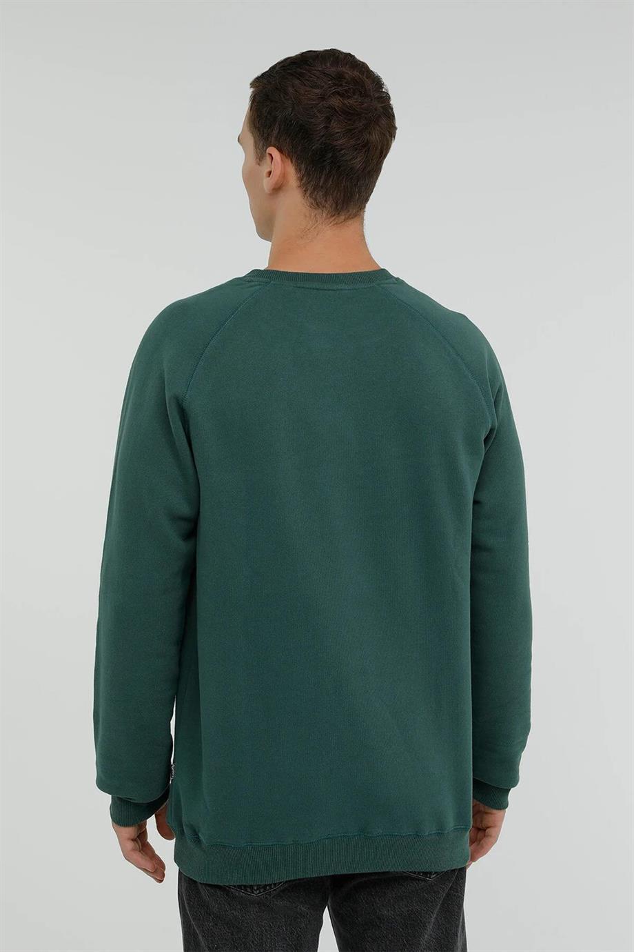 Superfly Bisiklet Yaka Erkek Basic Sweatshirt SPF101232323607