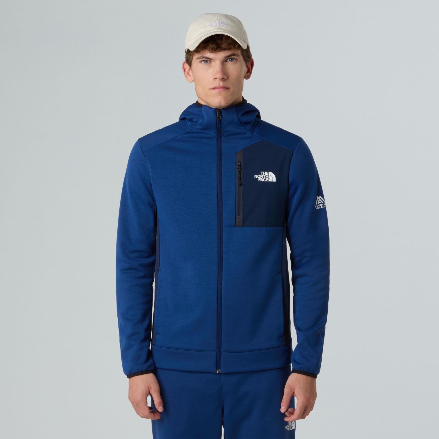 The North Face Erkek Mountain Athletics Tam Fermuarlı Kapüşonlu Polar Ceket Nf0A8Dy78Z41