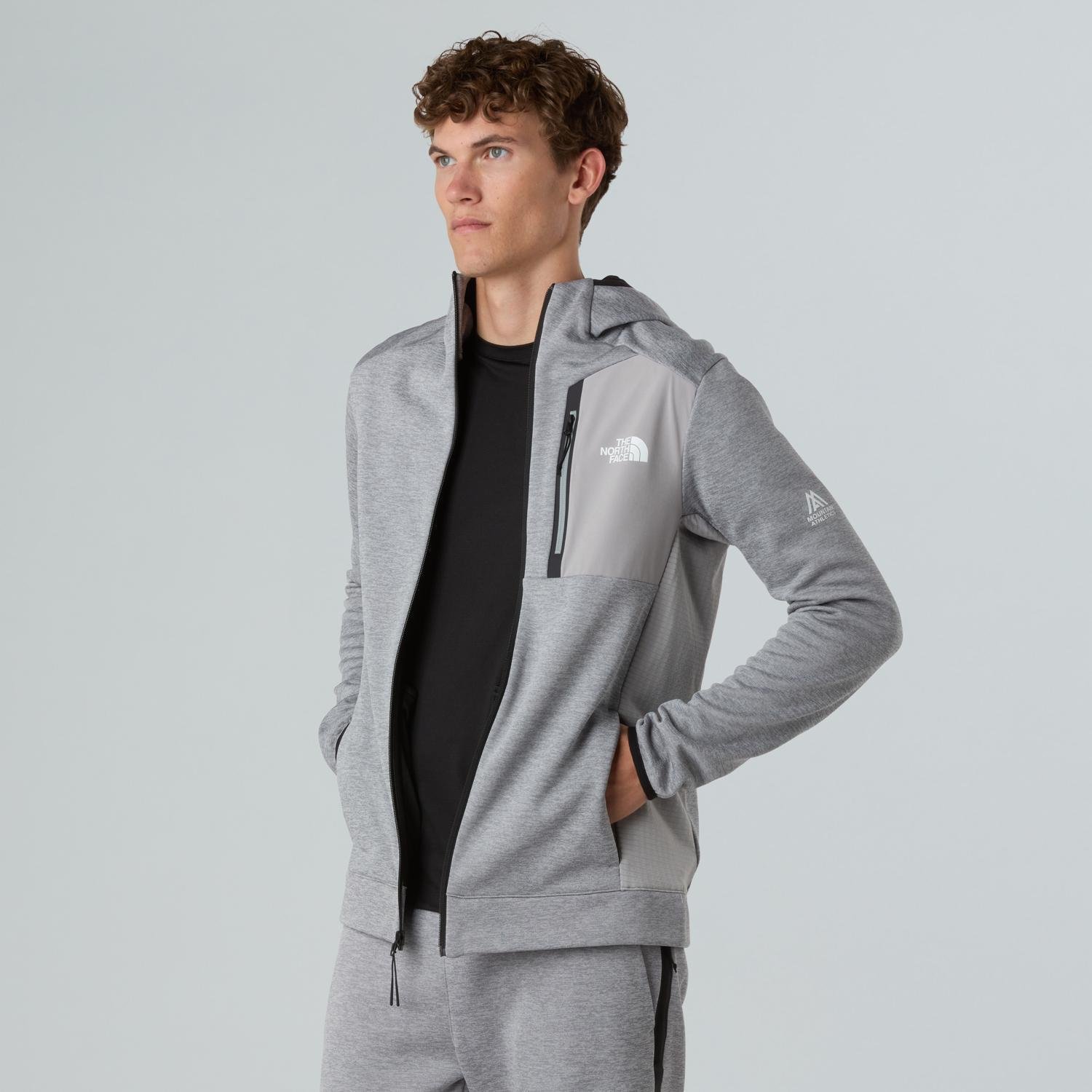 The North Face Erkek Mountain Athletics Tam Fermuarlı Kapüşonlu Polar Ceket NF0A8DY7EB91