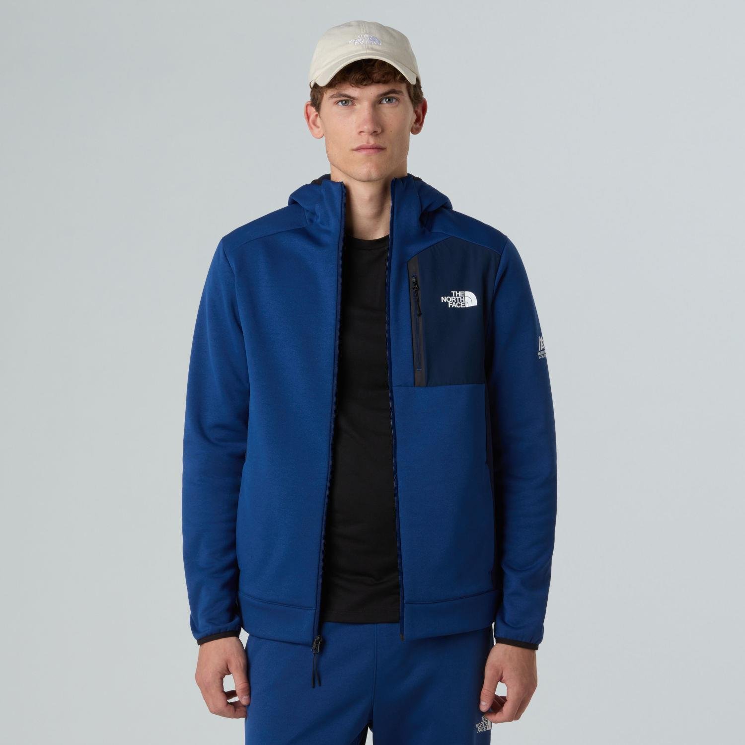 The North Face Erkek Mountain Athletics Tam Fermuarlı Kapüşonlu Polar Ceket Nf0A8Dy78Z41