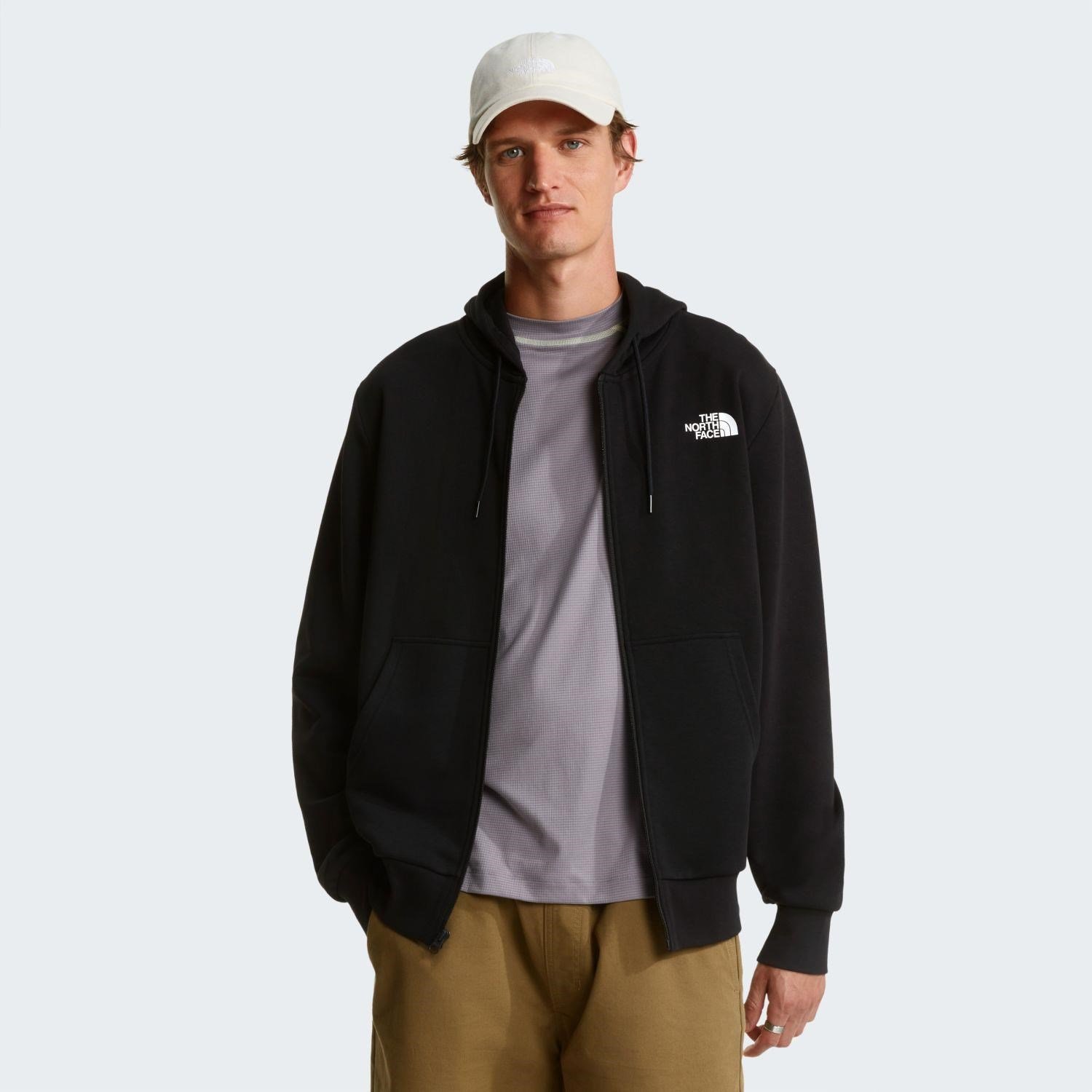 The North Face M SIMPLE DOME LIGHT REGULAR FULL ZIP HOO Erkek Sweatshirt NF0A8GQ7JK31