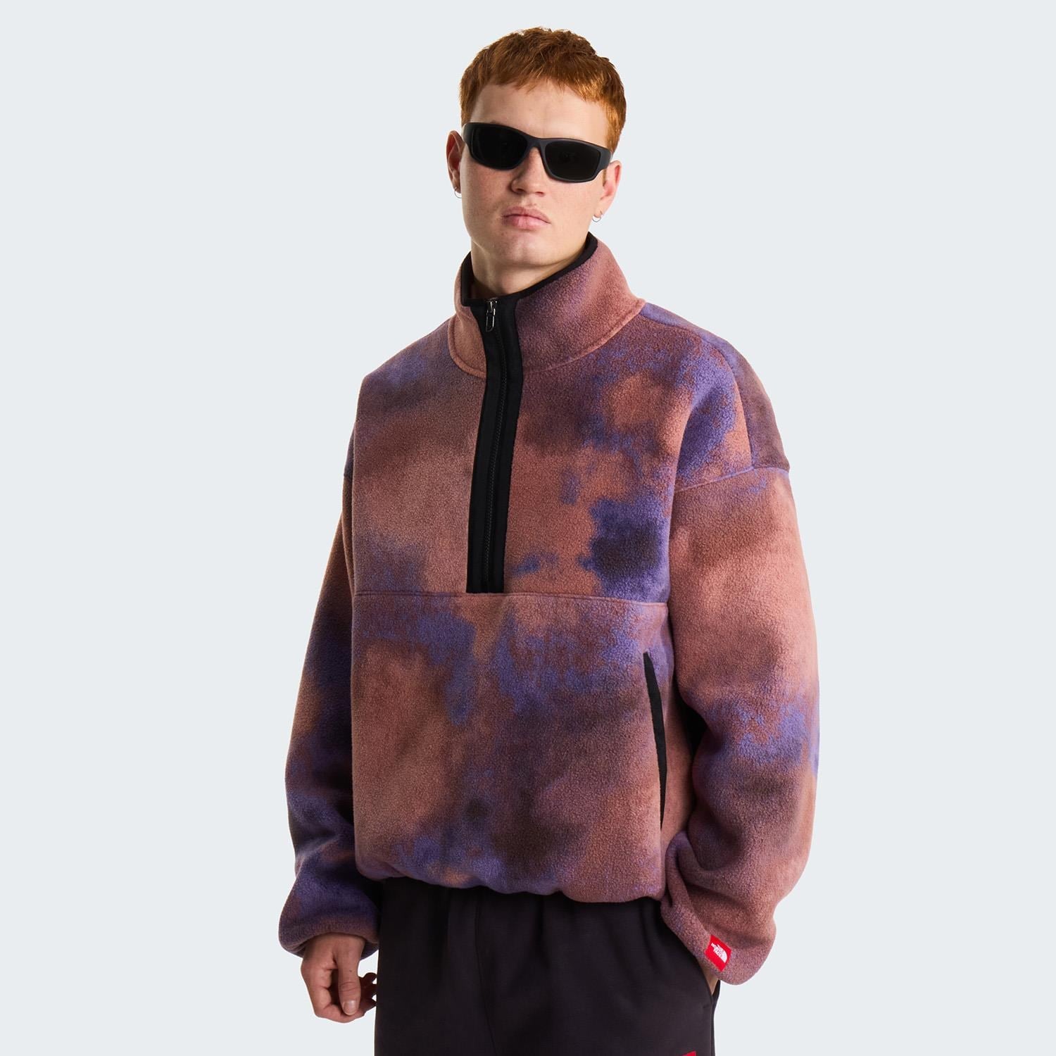 The North Face M TNF Red Box Printed 1/2 Zip Fleece Erkek Ceket NF0A8KRBR241