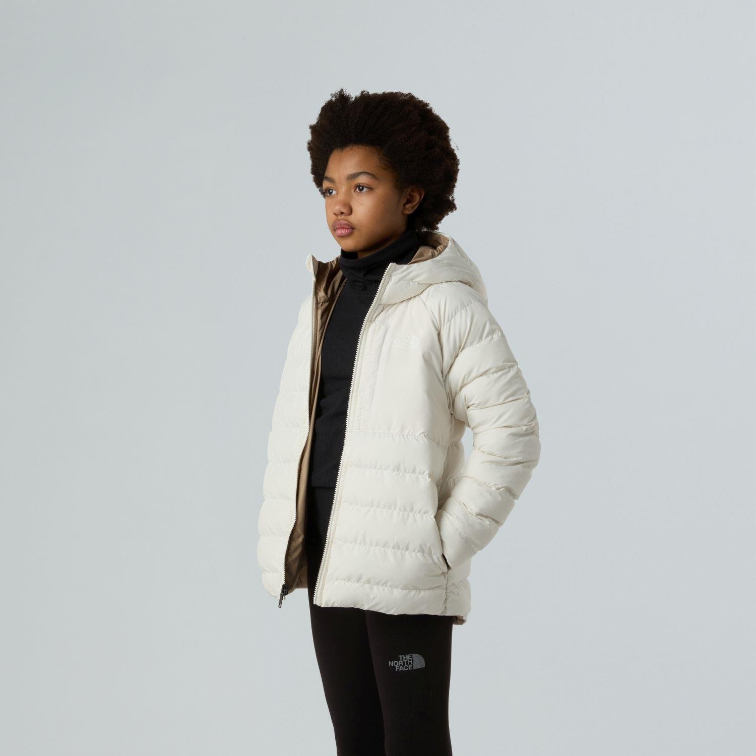 The North Face PERRITO Kapşonlu İki Tafaflı Kız Çocuk Ceketi NF0A88UEQLI1