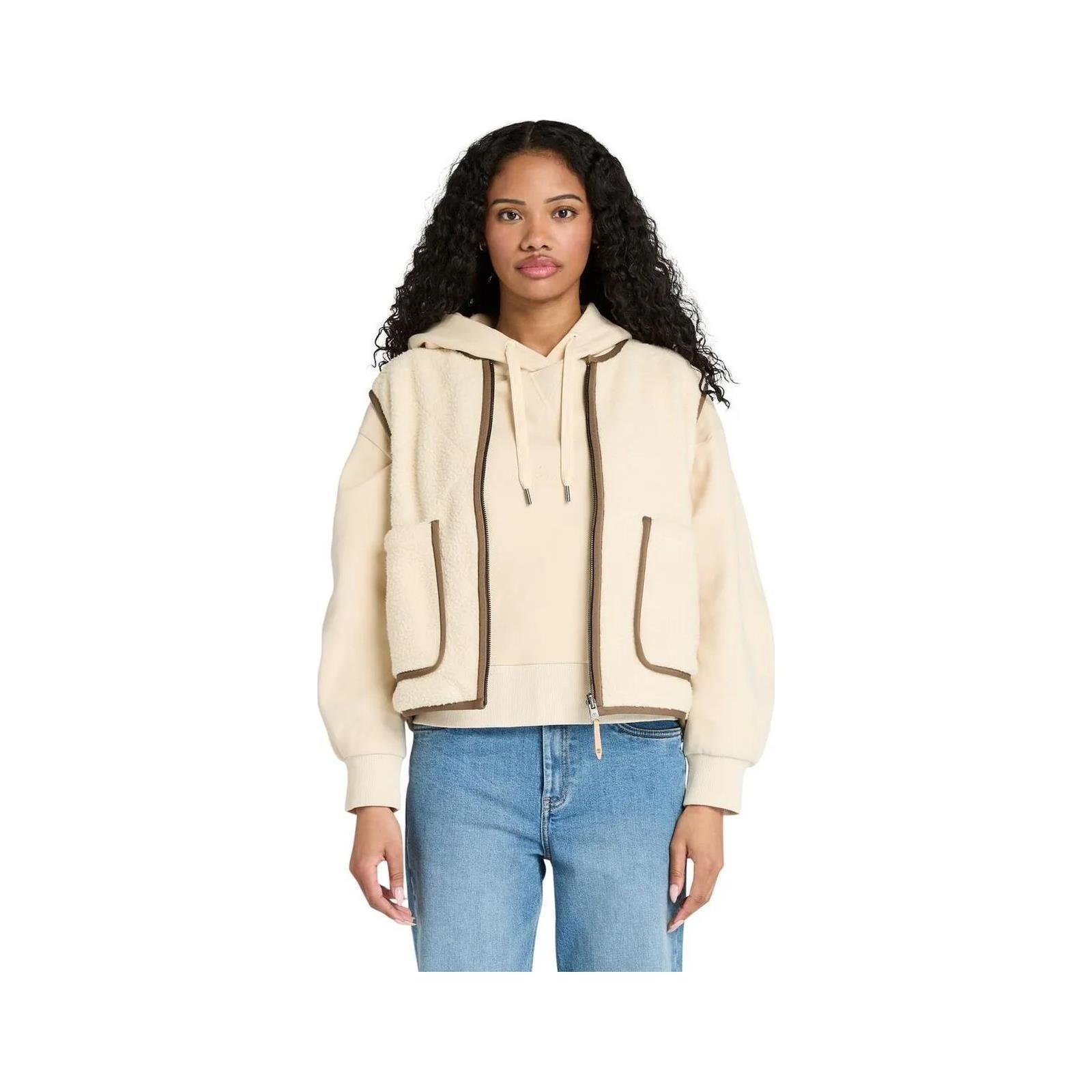 Timberland Sherpa Fleece Vest Kadın POLAR YELEK TB0A5N2XEFL1