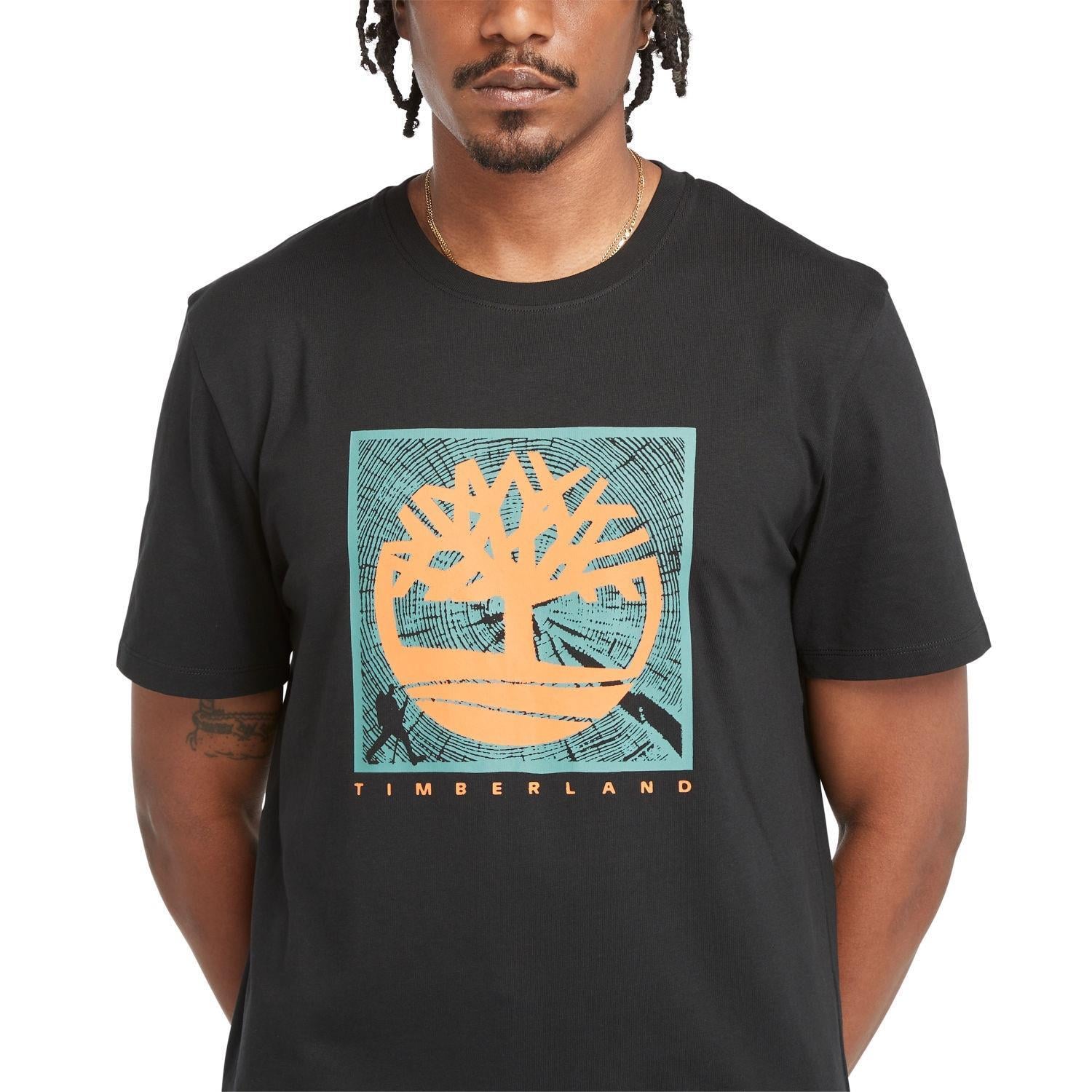 Timberland Short Sleeve Front Graphic Tee Erkek T-Shirt TB0A5UDB0011