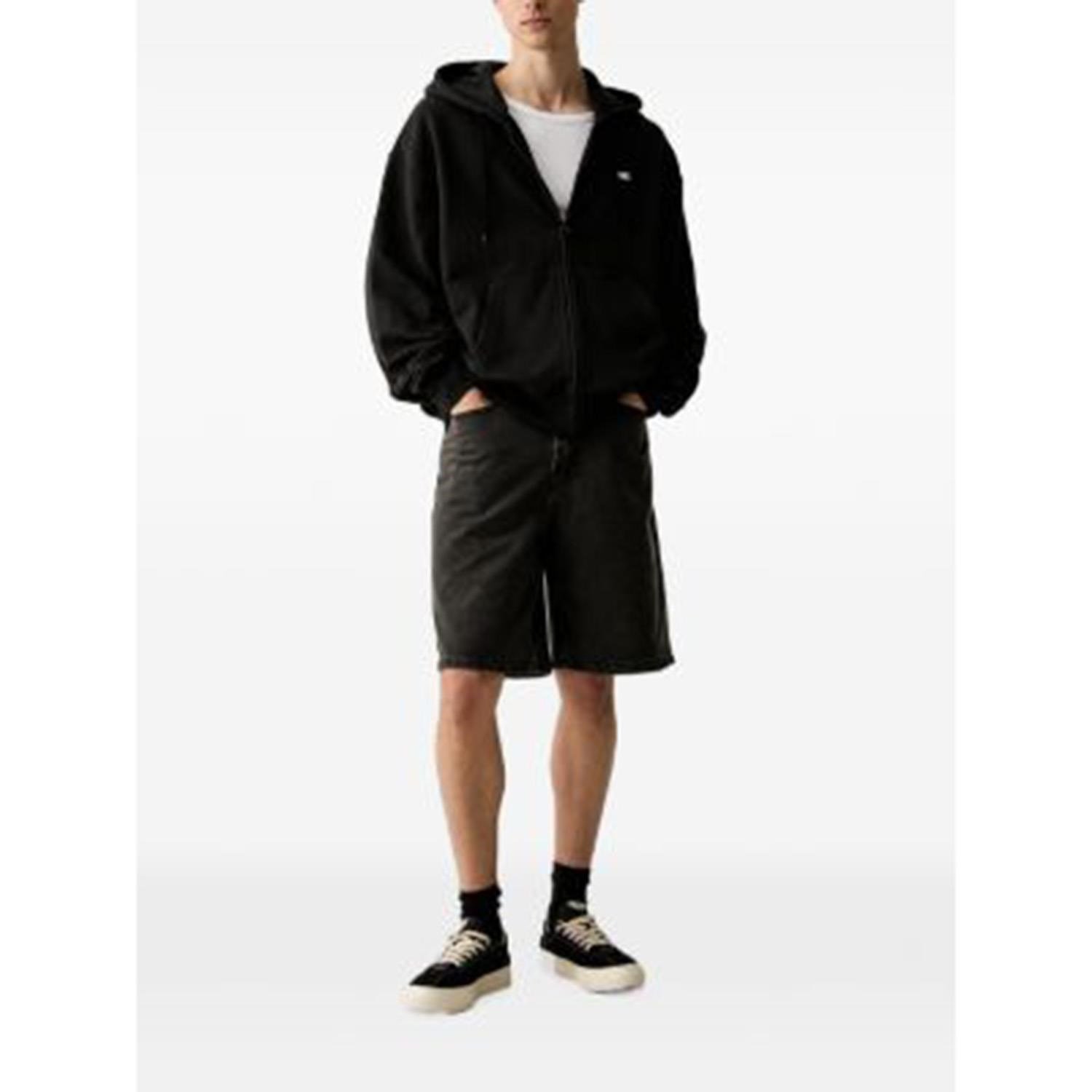 VANS Left Chest Full Zip Erkek Sweatshirt VN0010GGBLK1