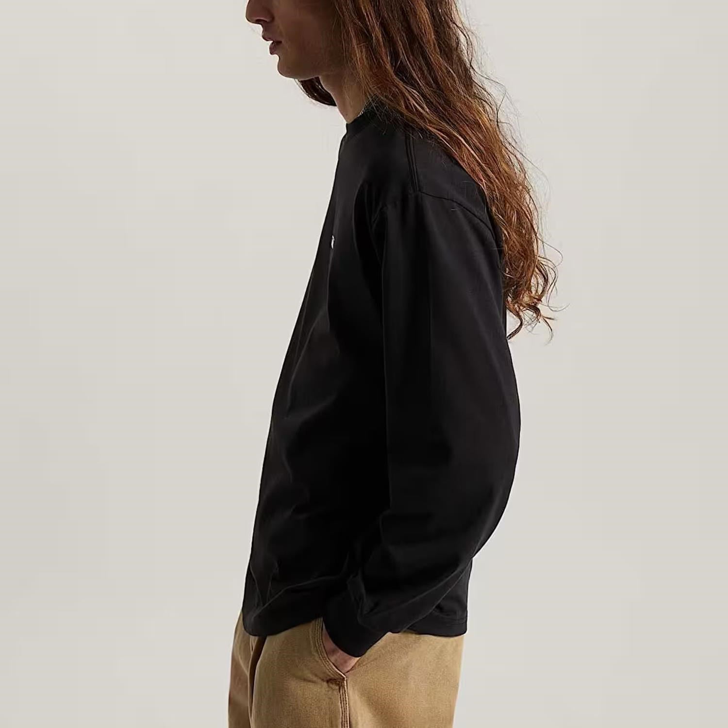Vans Left Chest II Loose LS Tee Erkek Tişört VN0010FJBLK1