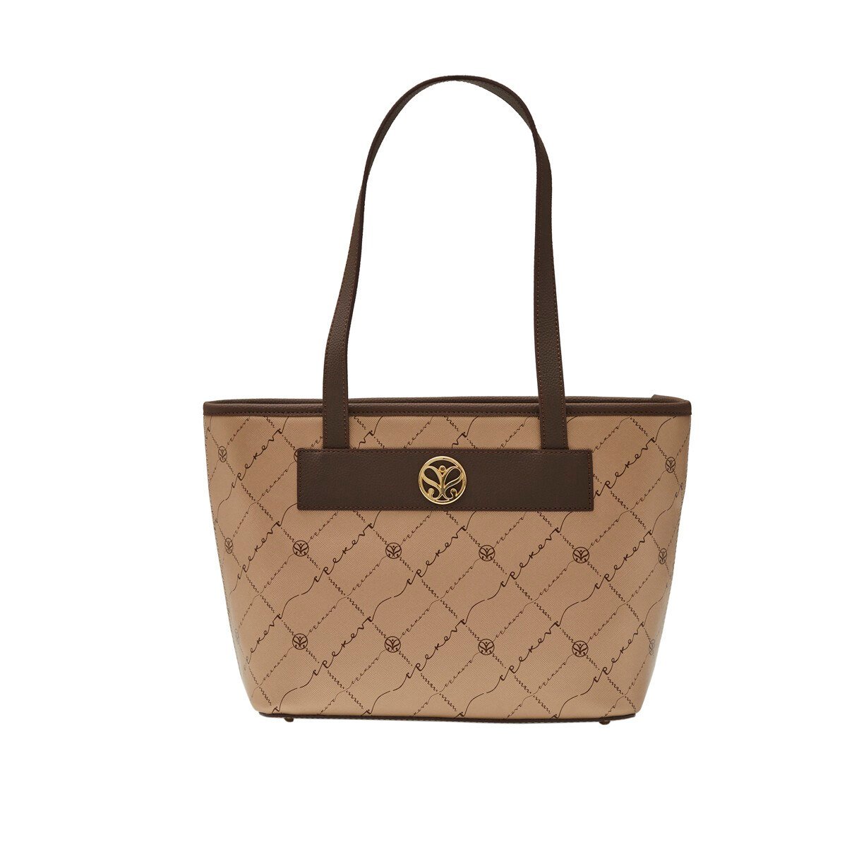 İPEKEVİ Gold Monogram Tote Çanta