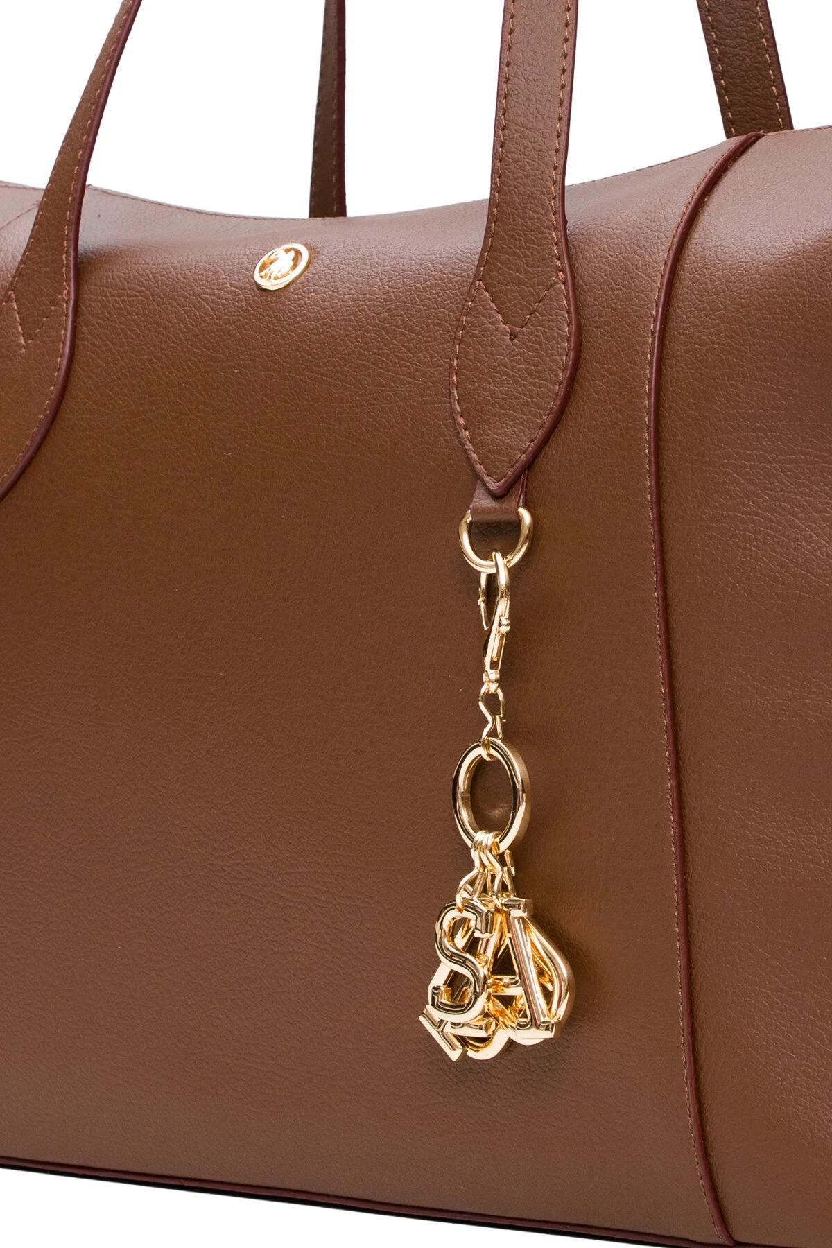 U.S. Polo Assn. - Kadın Omuz Çantası Kahve Us25599