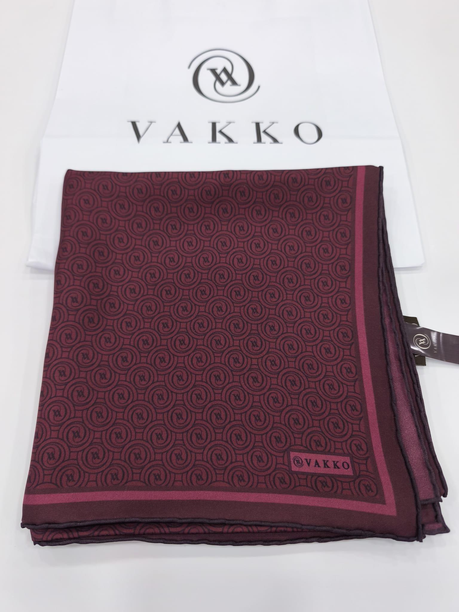 Vakko - İpek Eşarp 41408 - Bordo