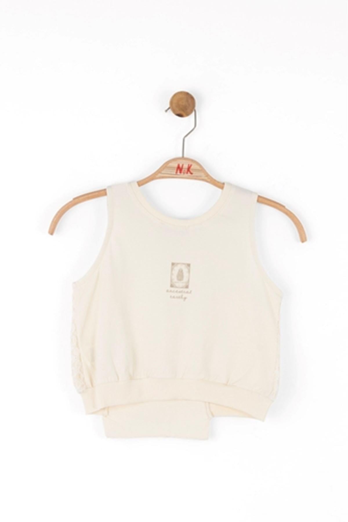 KIDS 38338 EARTY BLUZ 8/14 KREM