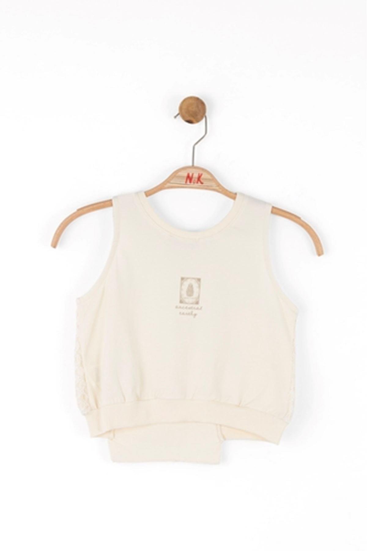 KIDS 38338 EARTY BLUZ 8/14 KREM