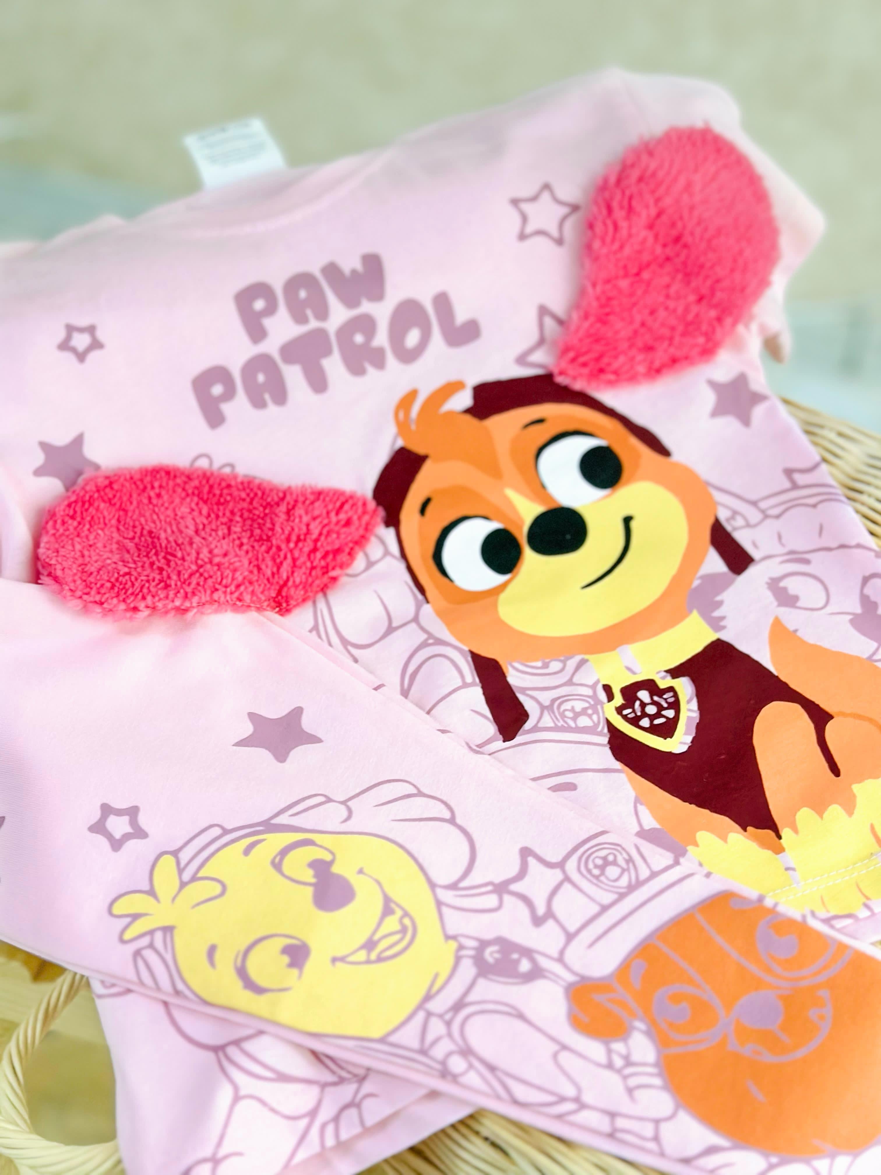 PAW PATROL PELUŞ KULAK DETAYLI TAYT TİŞÖRT TAKIMI