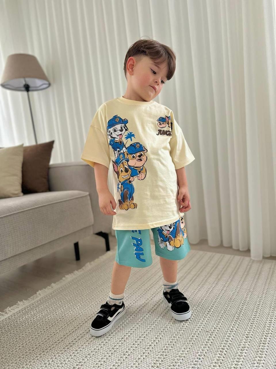 PAW PATROL TURKUAZ ŞORT-TİŞÖRT TAKIMI