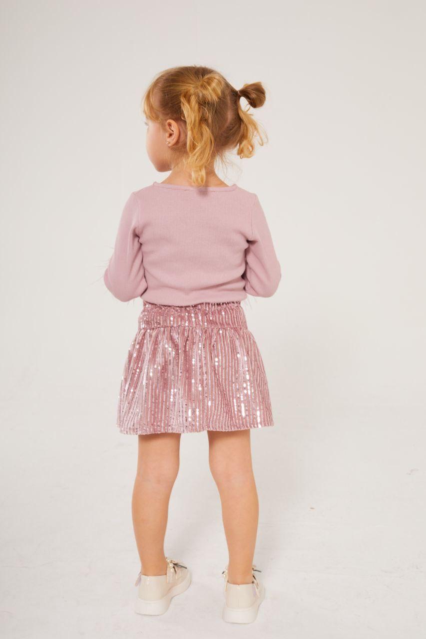SHİNE COLLECTİON PEMBE ETEK-BLUZ TAKIMI