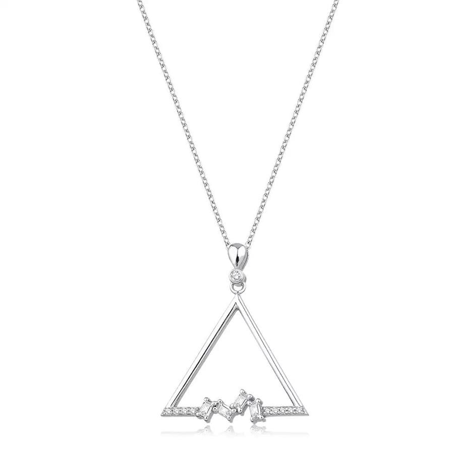 0.15 Karat Baget Pırlanta Kolye