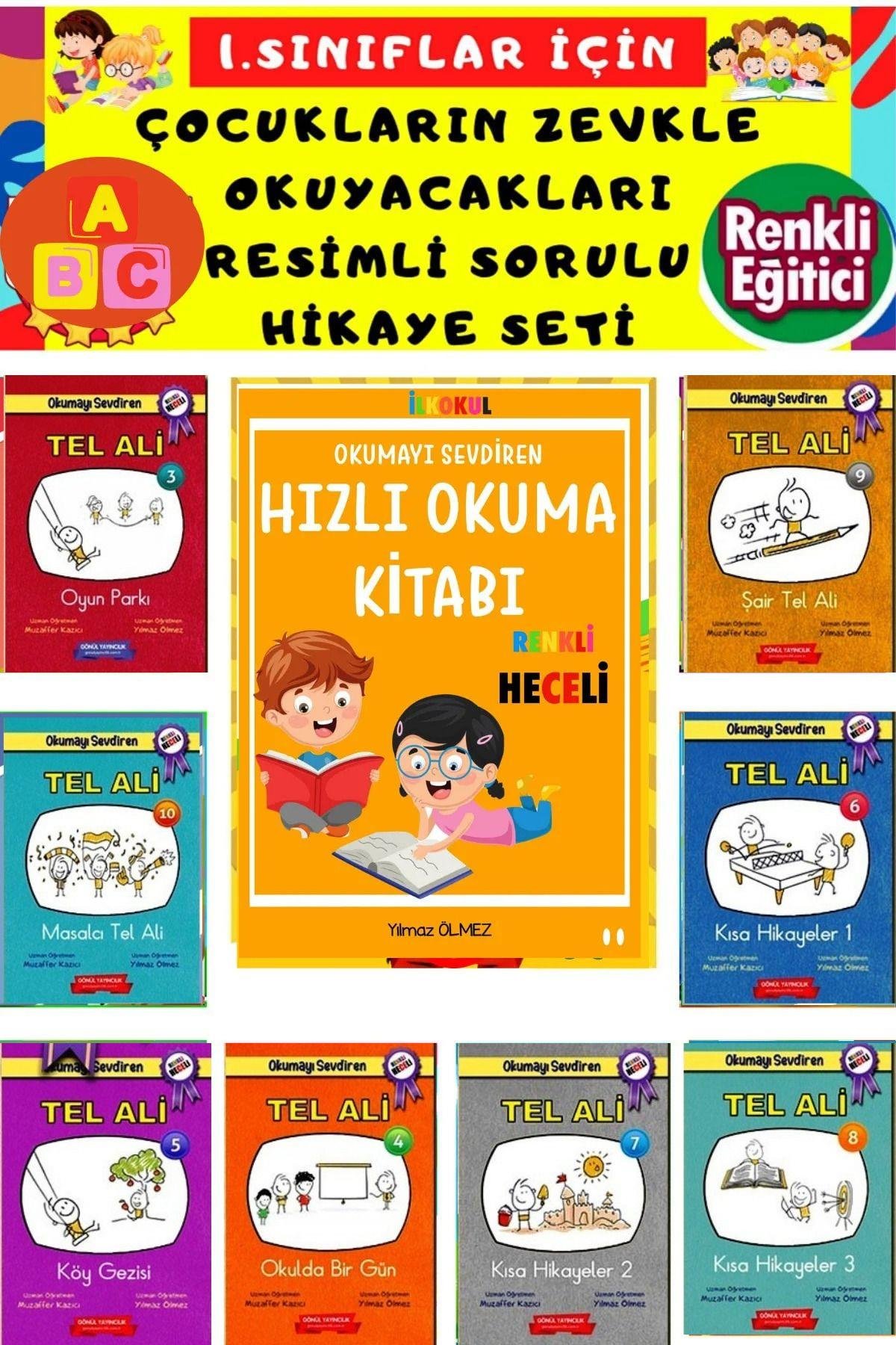 1.sınıflar Için Renkli Heceli Hikaye Seti+hızlı Okuma Kitabı