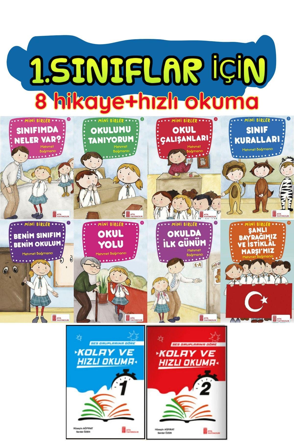 1.sınıflar Mini Birler Öykü Dizisi (8 KİTAP)