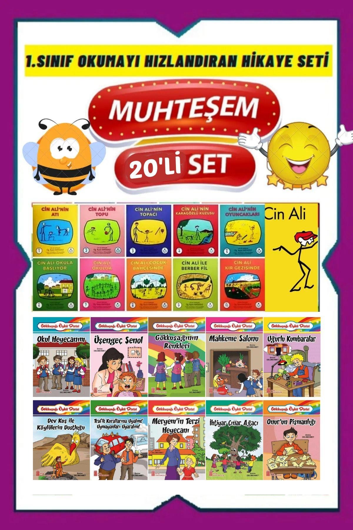 1.sınıflar Için Okumayı Sevdiren 20 Adet Hikaye Kitabı
