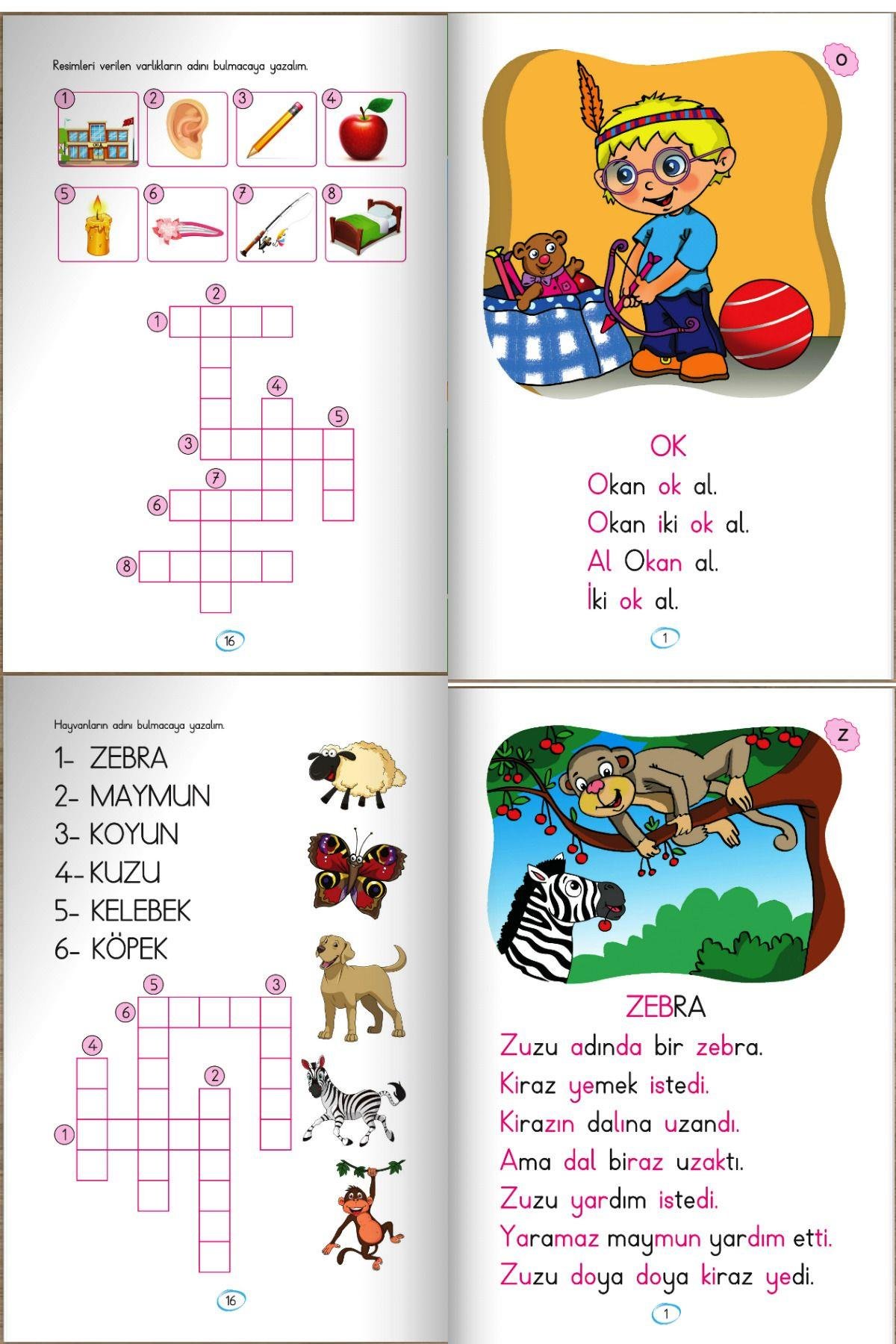1.sınıf Renkli Heceli Afacan Ilk Okuma Dizisi 8 Kitap