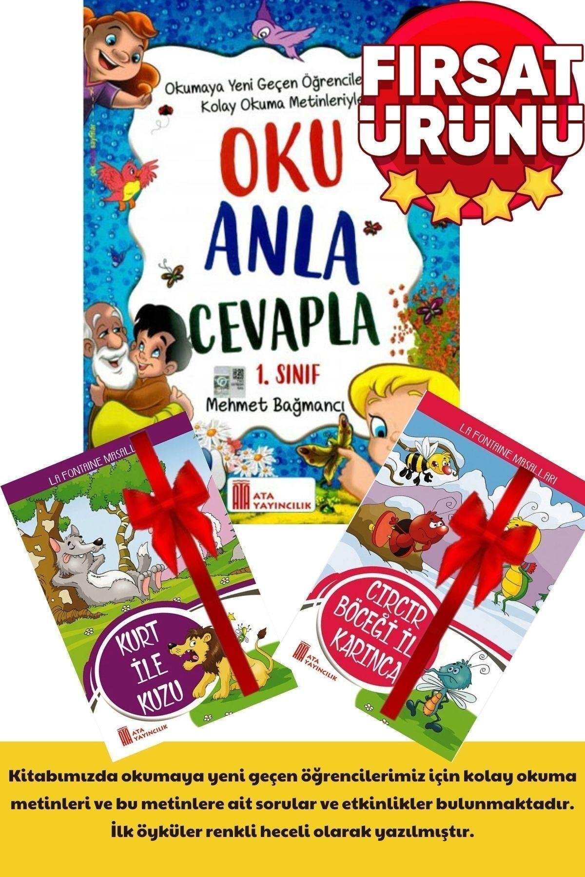 1. Sınıf Oku Anla Cevapla+2 Adet Eğitici Renkli Hikaye Kitabı