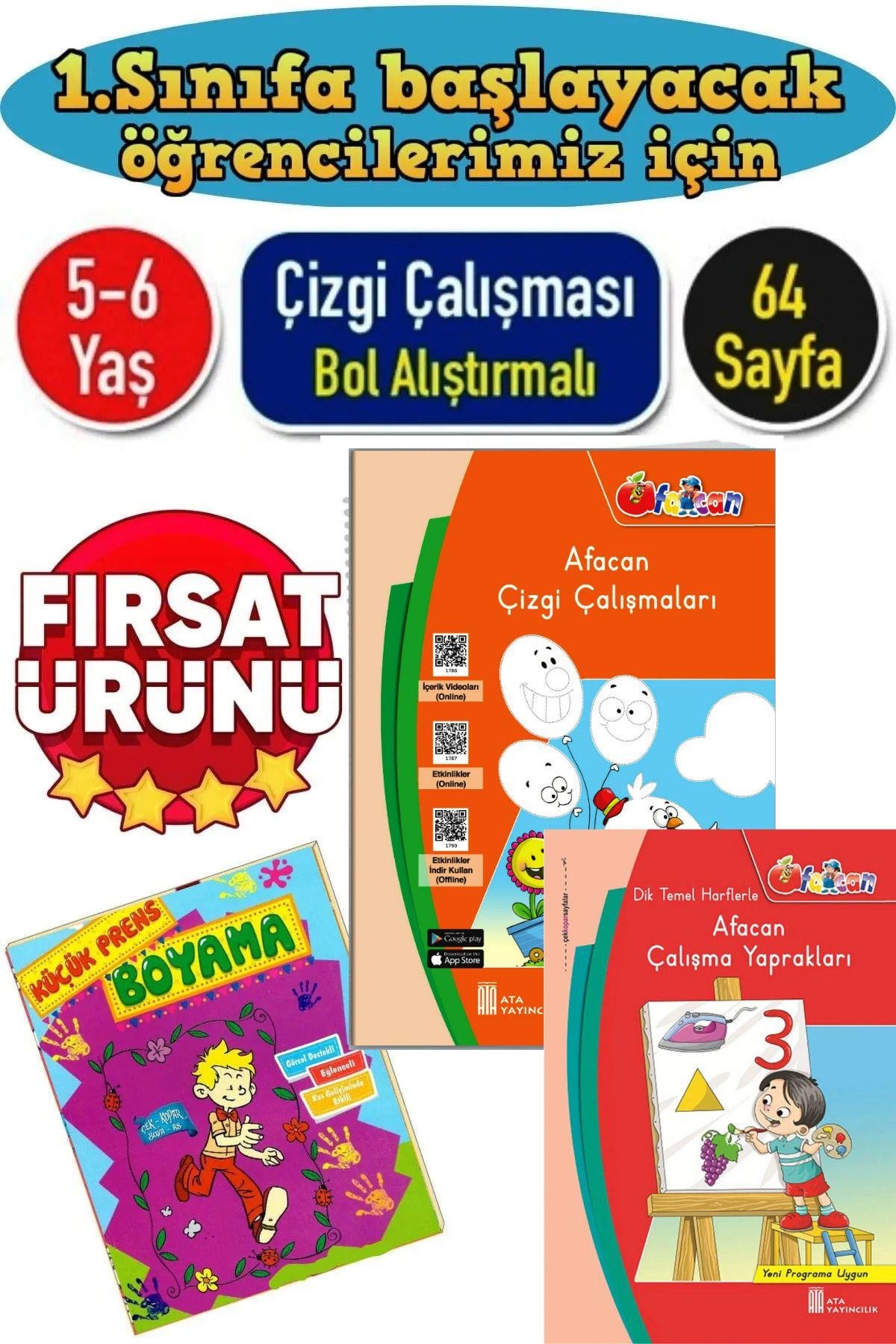 1.sınıfa Hazırlık Çizgi Çalışmaları Ve Matematik Seti