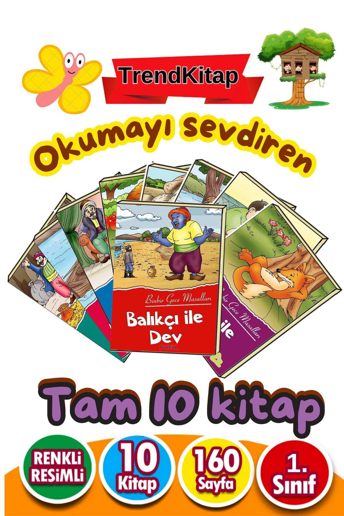 1.sınıflar Için Kitap Okumayı Sevdiren Harika 10'lu Hikaye Kitabı Seti