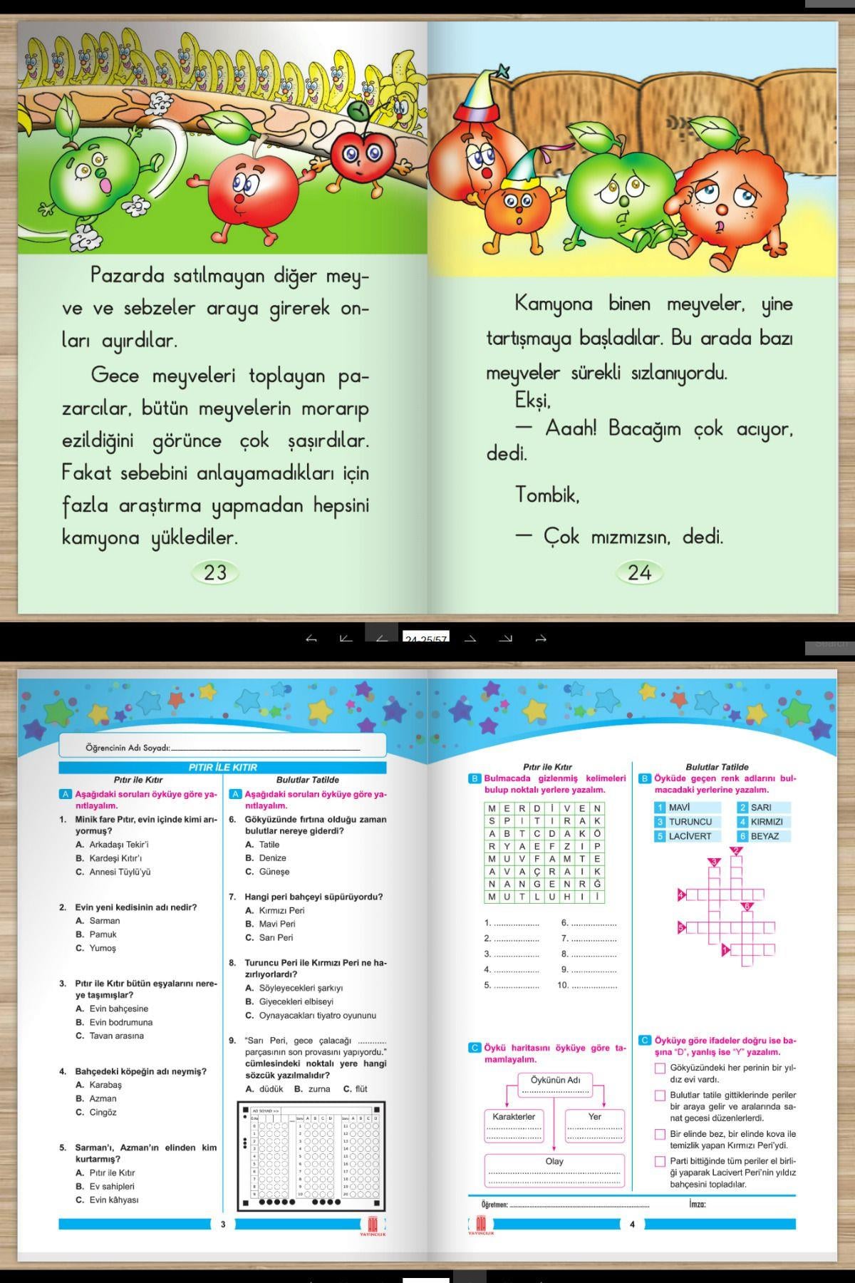 1.sınıftan 2.sınıfa Geçenler Için Özel Karne Hediyesi Ve Tatil Kitabı)