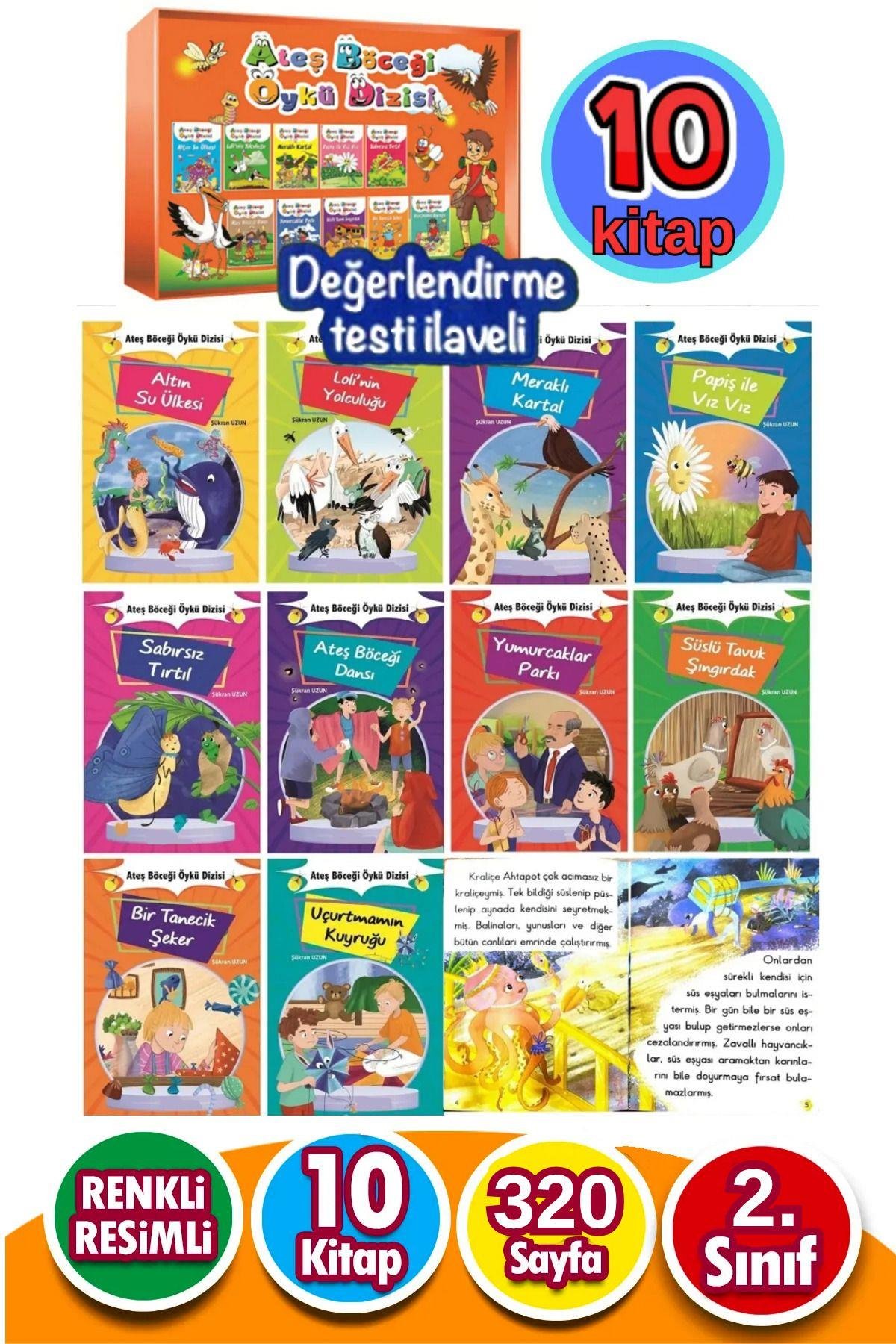 1.ve 2.sınıflar Hayvan Hikayeleri Dizisi (10 KİTAP) Değerlendirme Test Kitapçığı