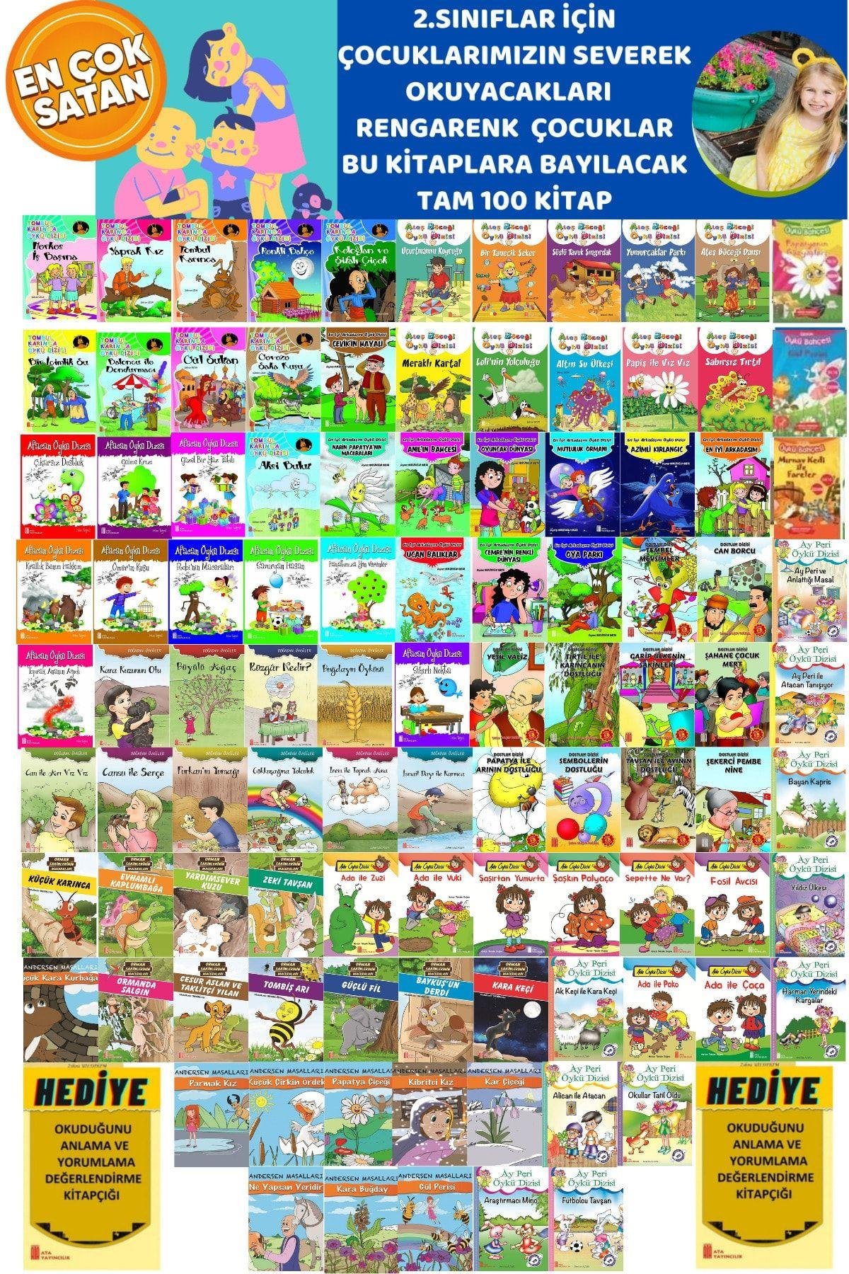 2.sınıf Öğrencileri Için Rengarenk Çocuklarımızın Severek Okuyacakları Meb Onaylı Tam 100 Kitap