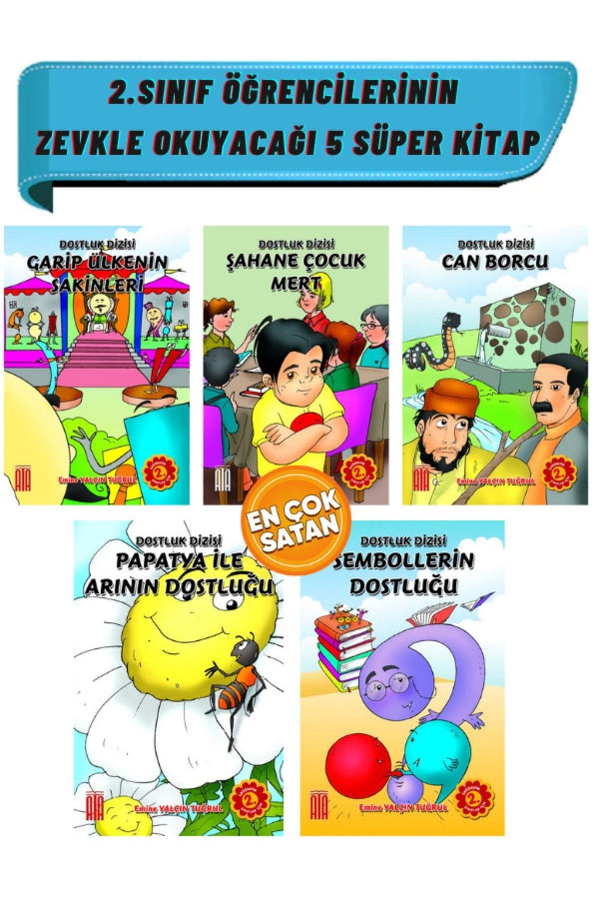 2.sınıflar Için Kitap Okumayı Sevdiren 5'li Kitap Seti