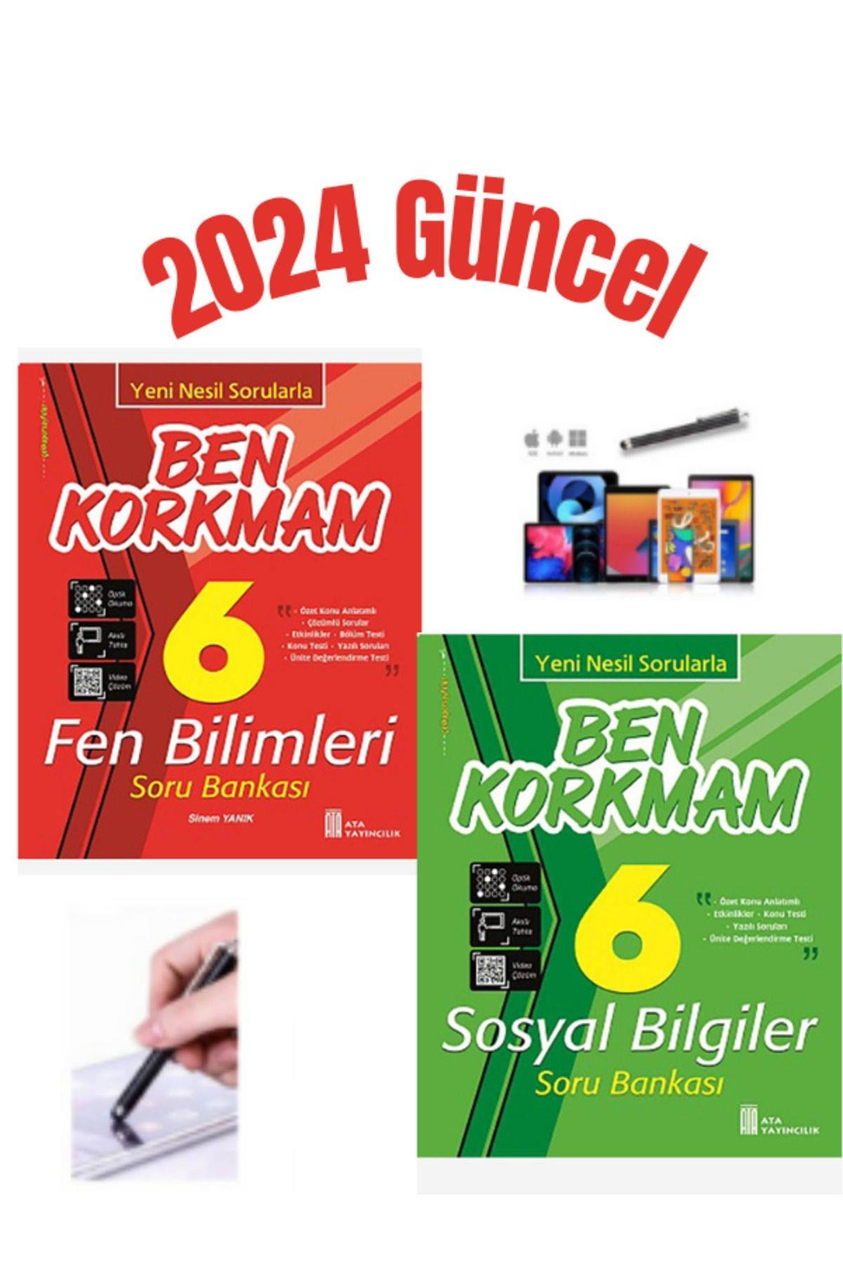 2024 Müfredat 6.Sınıf Ben Korkmam Sosyal-Fen Yeni Nesil Soru Bankası Seti+Kalem