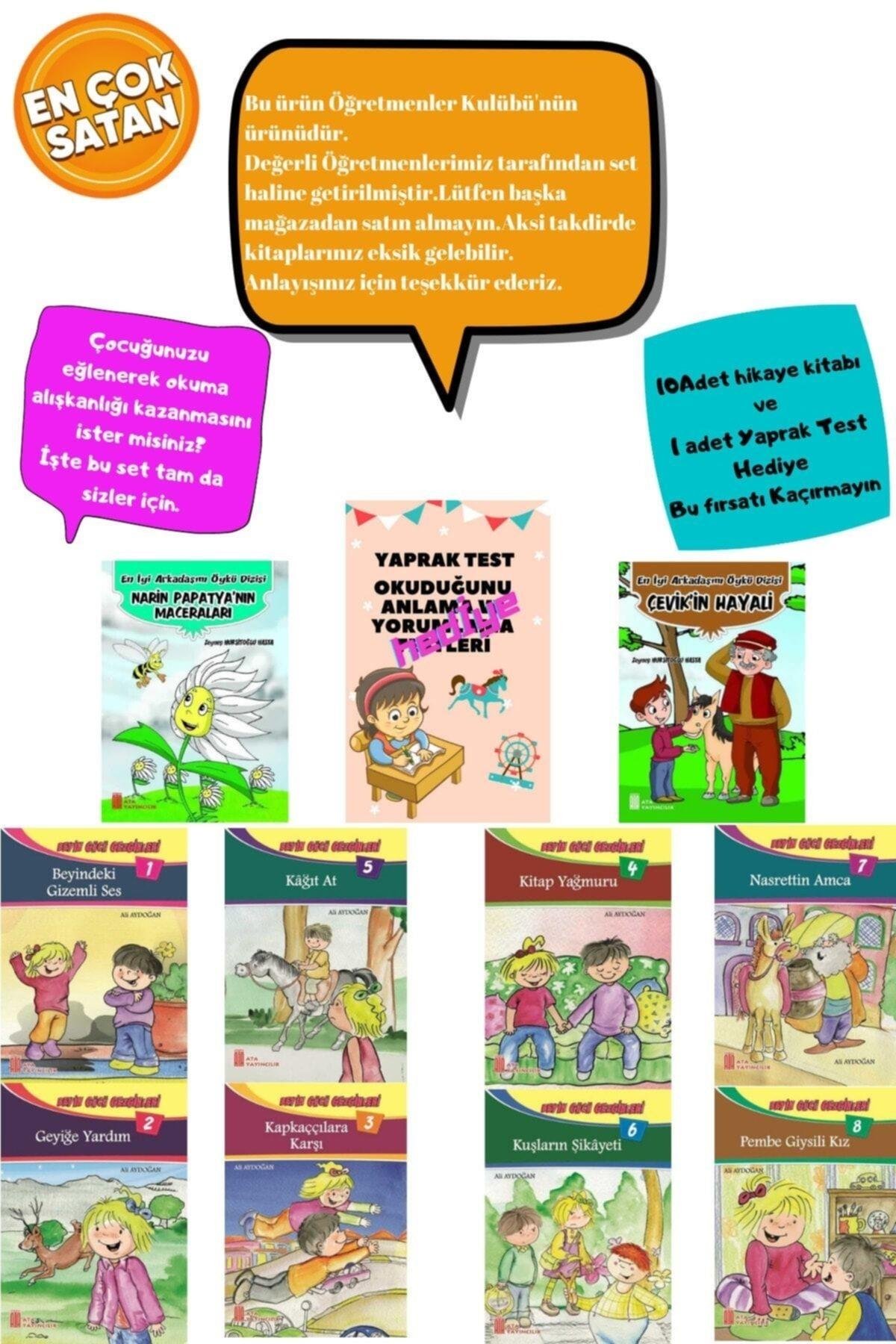3.sınıflar Için Okumayı Sevdiren Ve Okuma Alışkanlığı Kazandıran Eğlenceli 10'lu Kitap Seti Evony