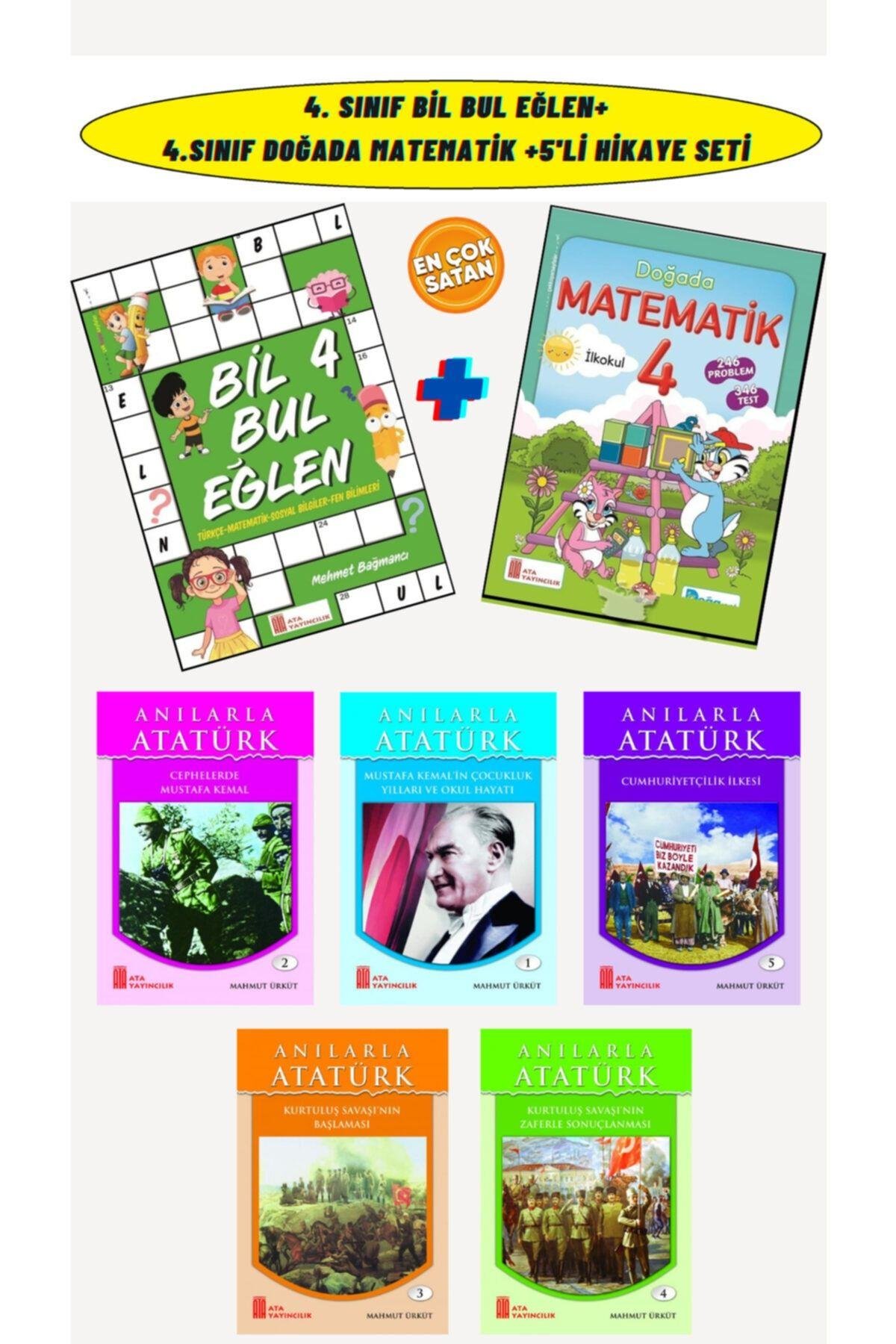 4.sınıf Bil Bul Eğlen +4.sınıf Doğada Matematik+4.sınıflar Için 5'li Süper Hikaye Seti