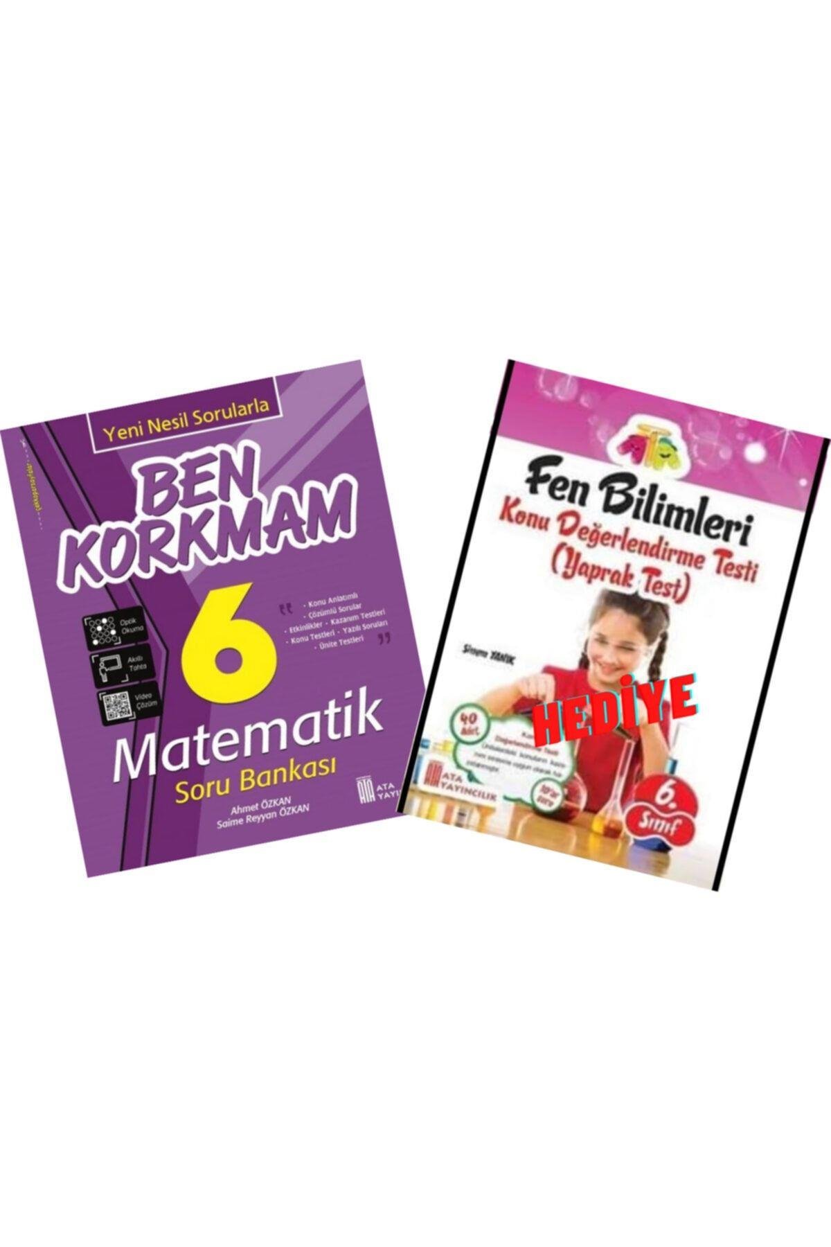 6. Sınıf Ben Korkmam Matematik Soru Bankası+fen Bilimleri 6 Yaprak Test Hediye
