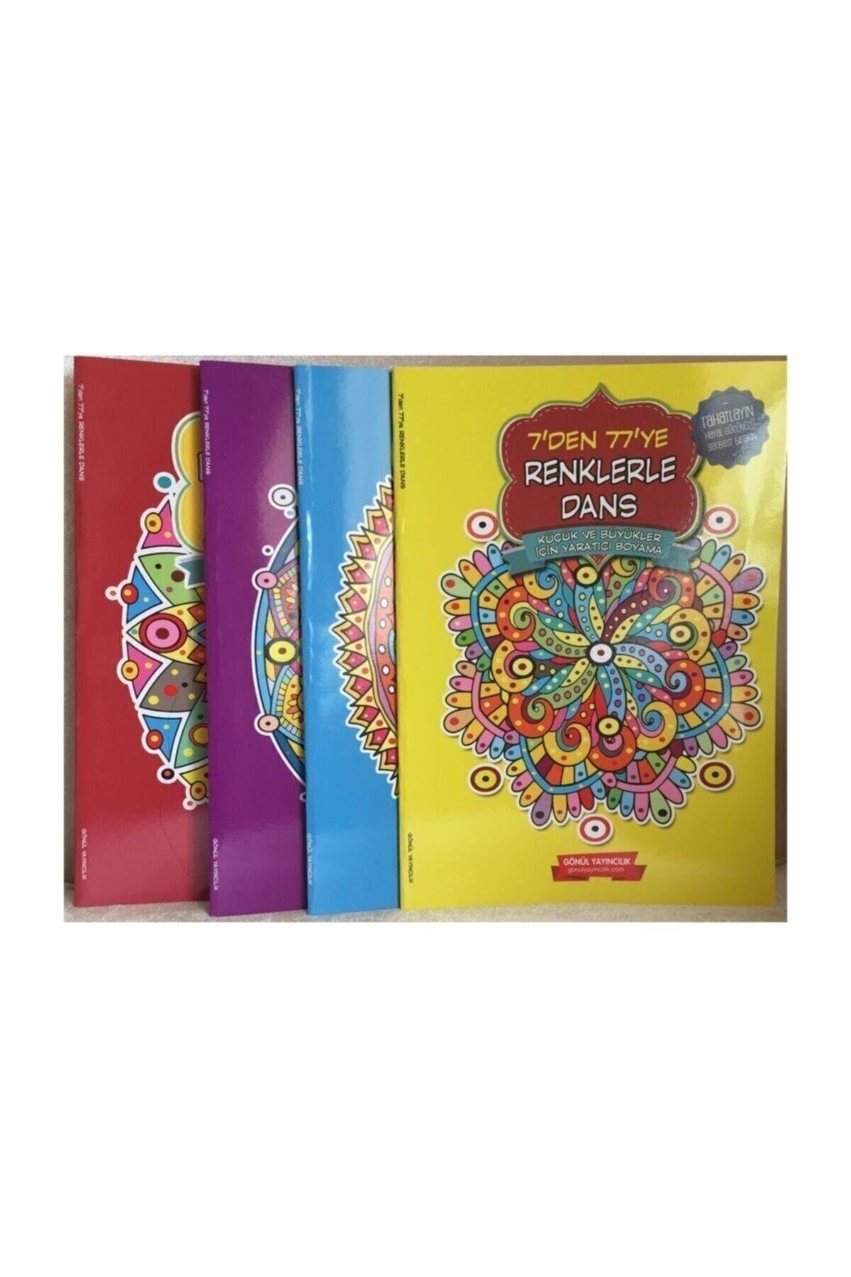 7 Den 77 Ye Boyama Seti( 4 Kitap Takım) Küçük Ve Büyükler Için Mandala