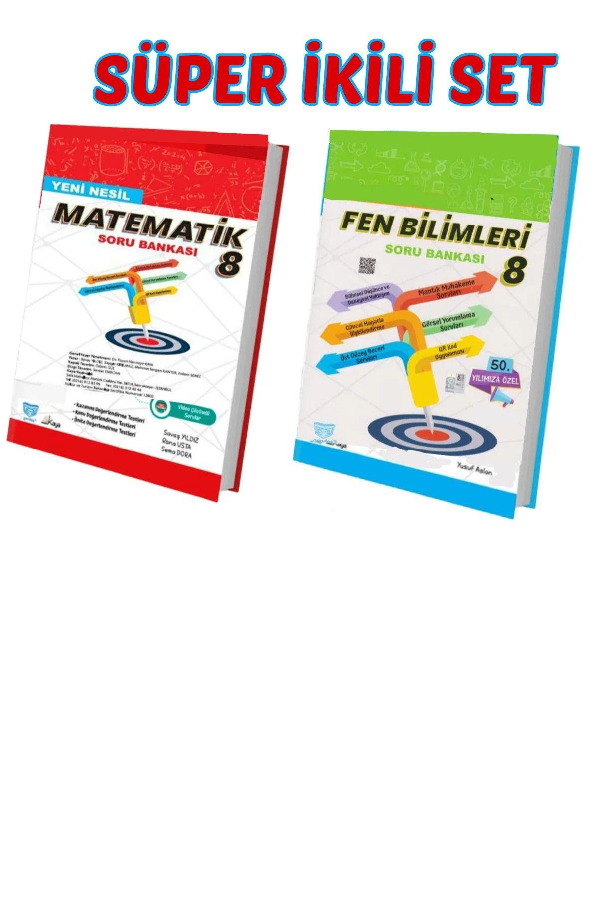 8.SINIF MATEMATİK SORU BANKASI+FEN BİLİMLERİ SORU BANKASI