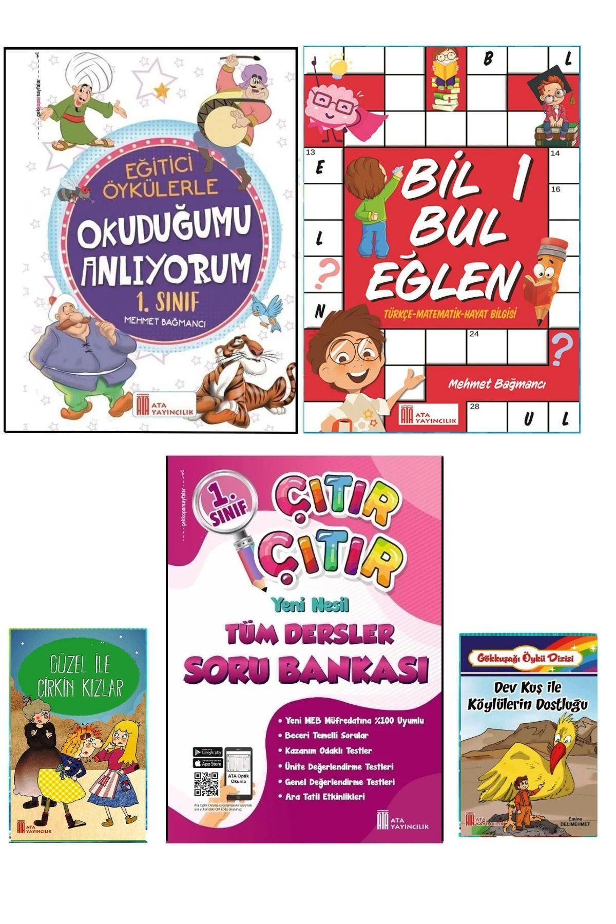 Ata 1.sınıf Okuduğumu Anlıyorum Bil Bul Eğlen Soru Bankası