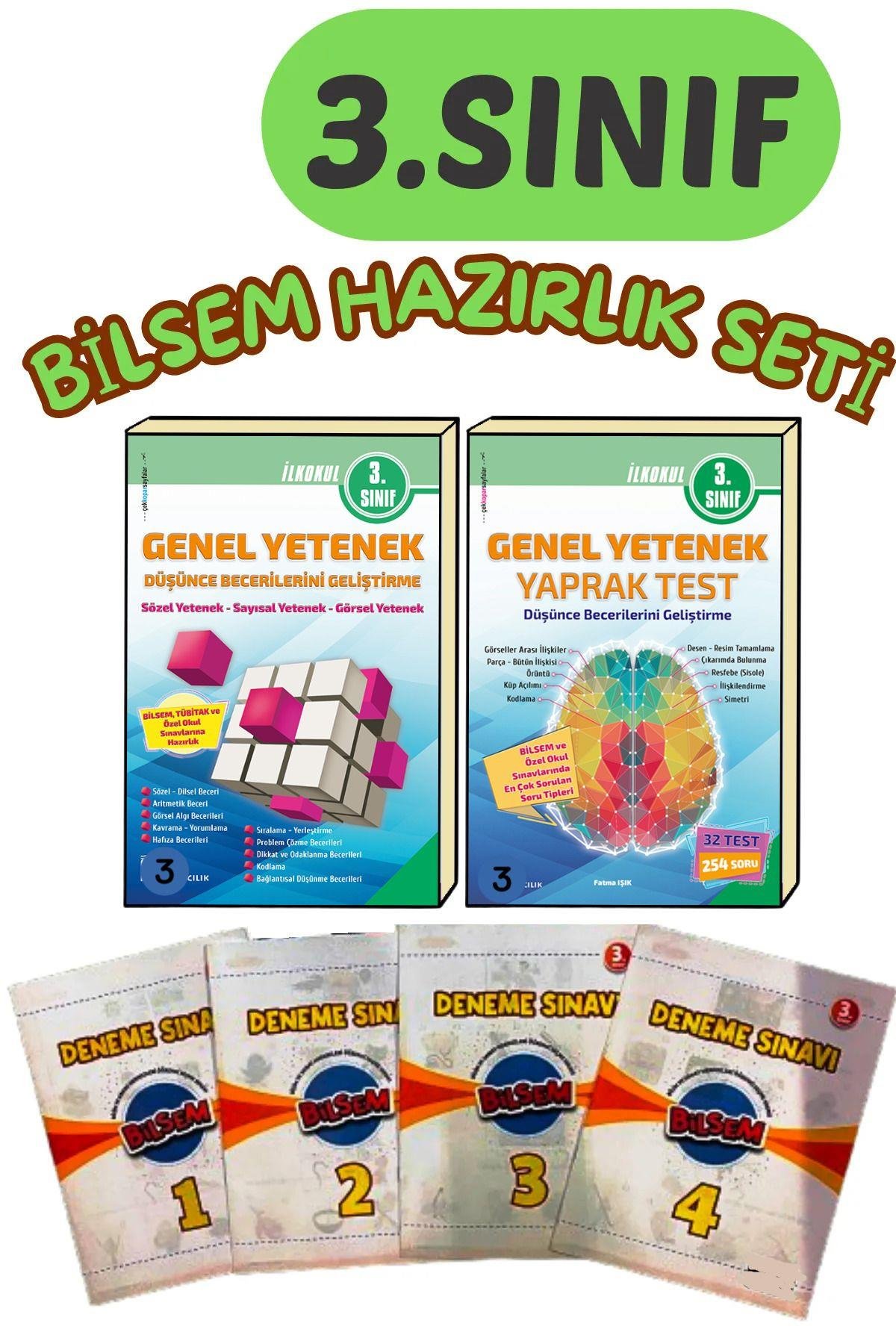 Bilsem 3.sınıf Hazırlık Seti Konu Anlatımlı Soru Çözümlü Ve 4'lü Fasikül Deneme Sınavı
