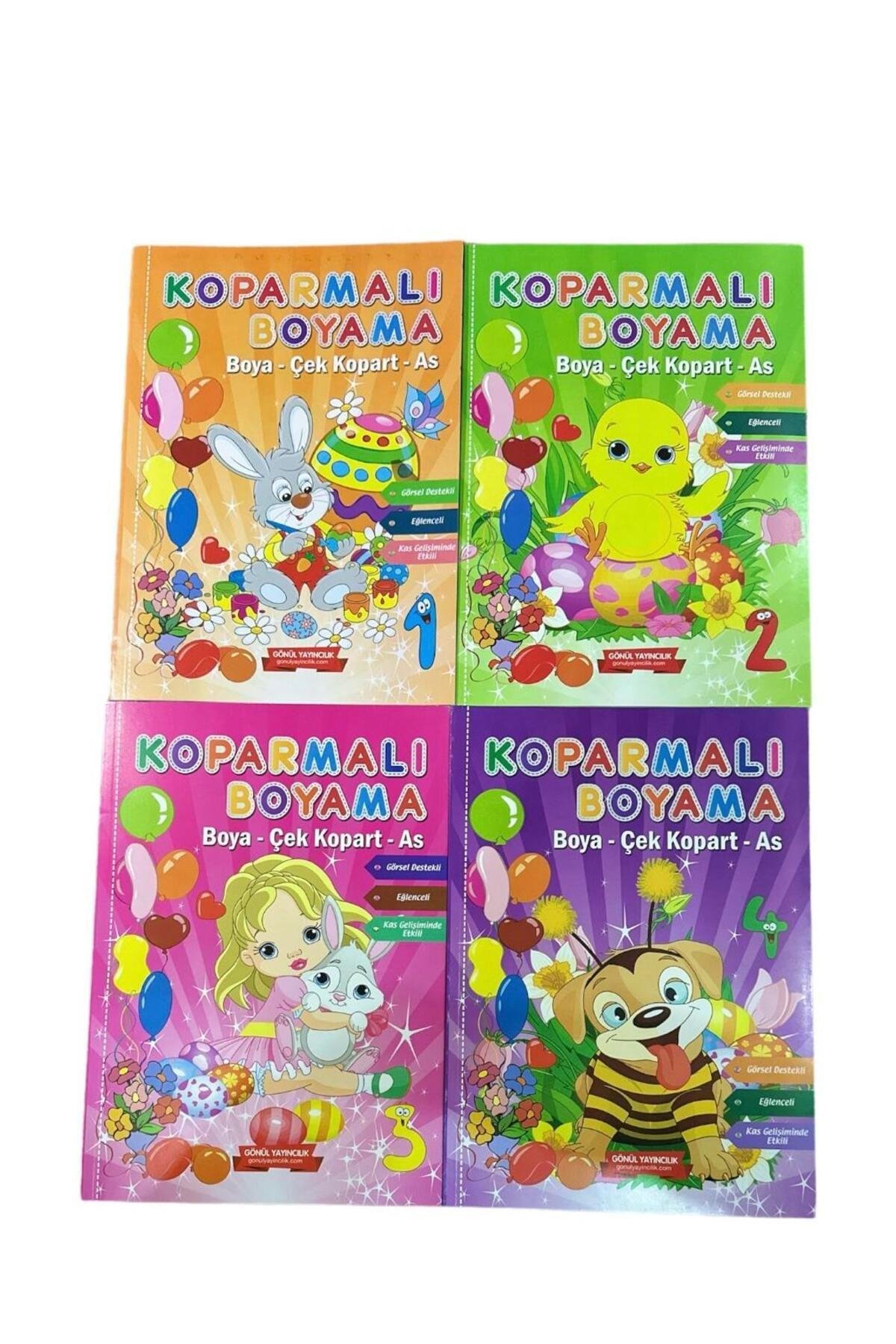 BOYAMA KİTABI KOPARMALI BOYAMA