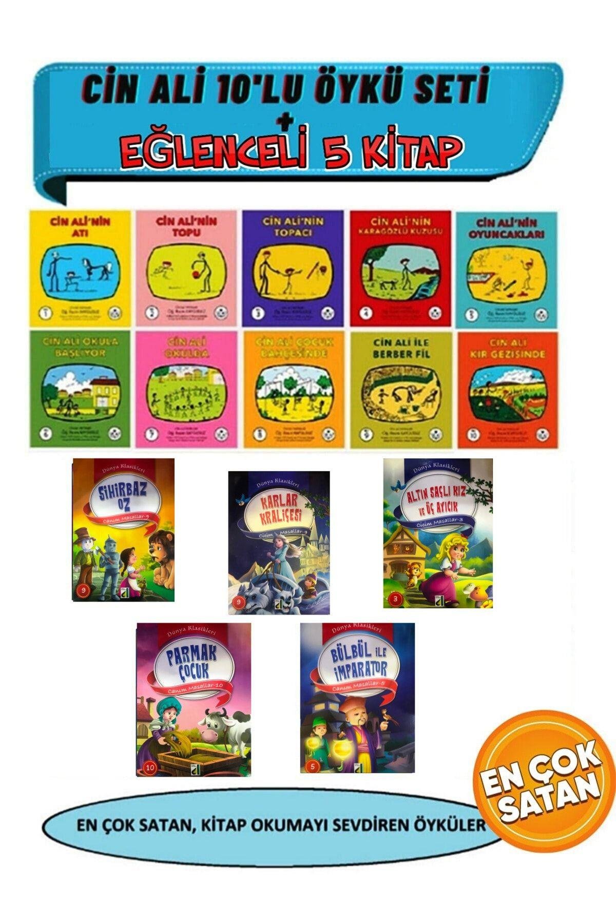 Cin Ali Hikaye Seti 10 Kitap Eğitici Süper 5'li Kitap Seti