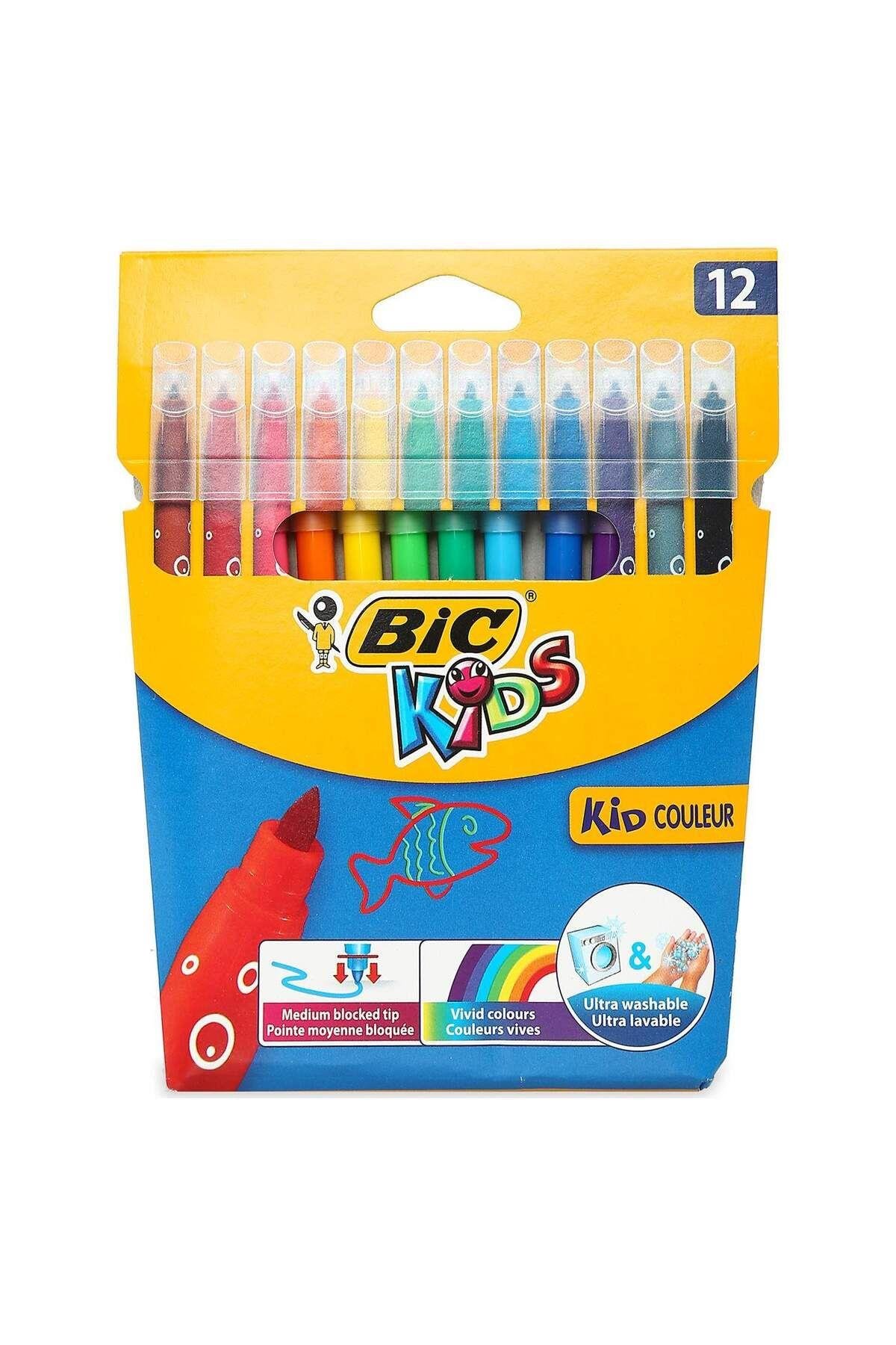 Çocuk Kids Kid Couleur Keçeli Boya Kalemi 12 Renk