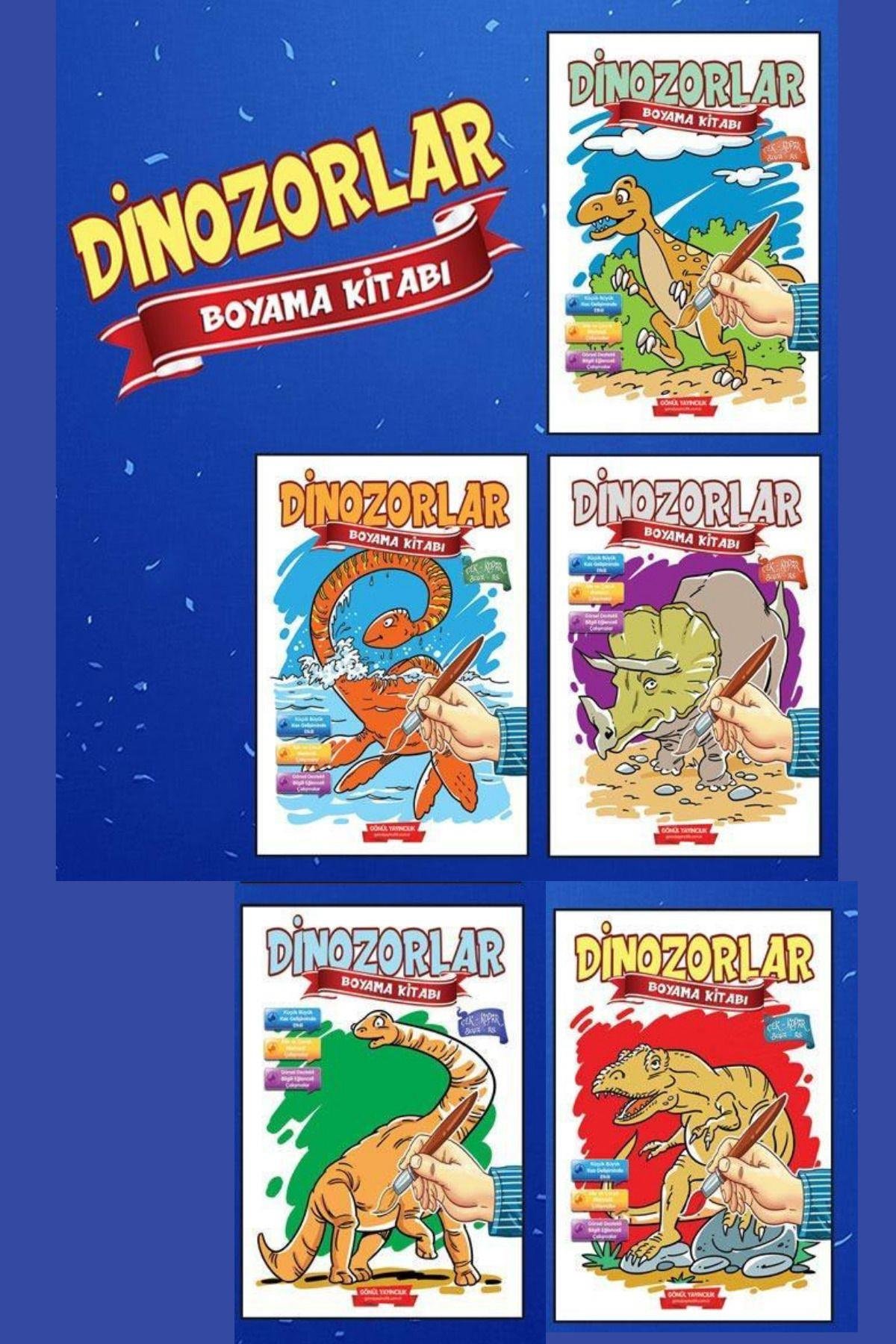 DİNOZORLAR BOYAMA KİTABI SETİ