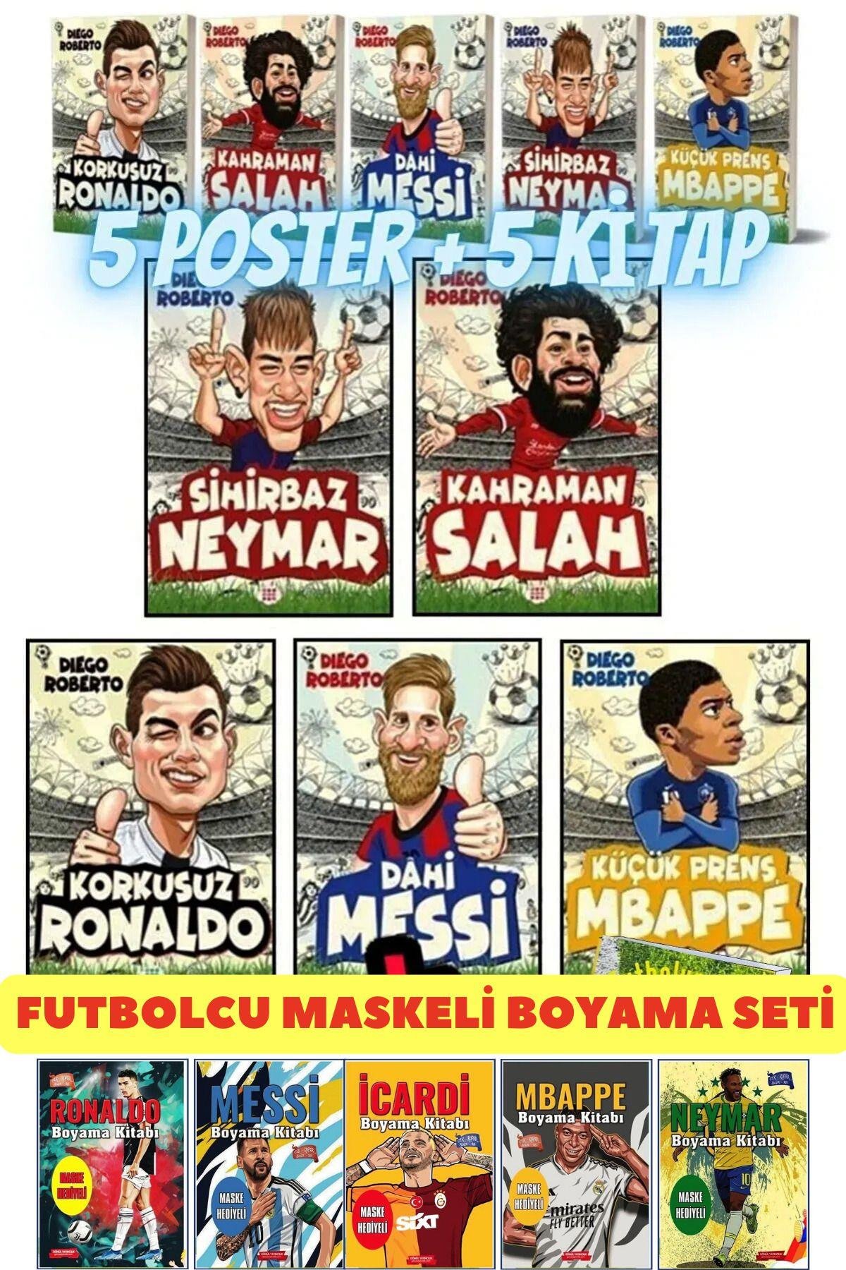 Efsane Futbolcular Set Futbolun Yıldızları Not Defteri Hediye
