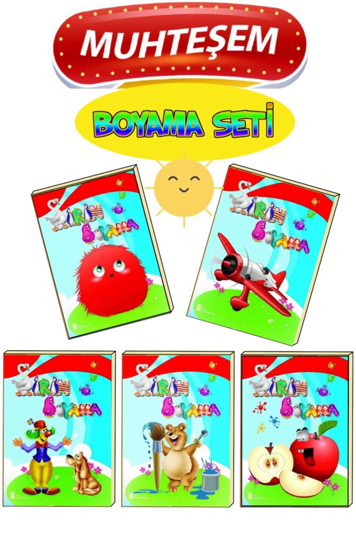 En Eğlenceli Rengarenk Boyama Kitabı Seti