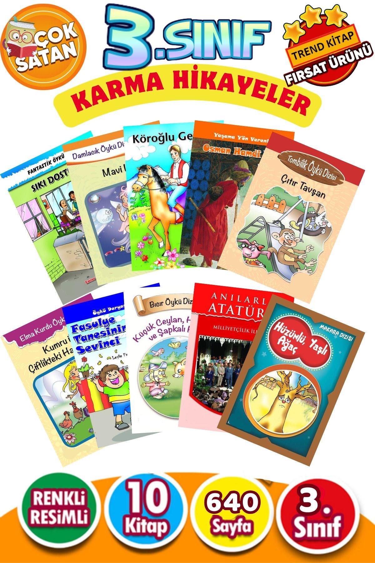 Karma Hikaye Seti  10 Kitap 3. Sınıflar için