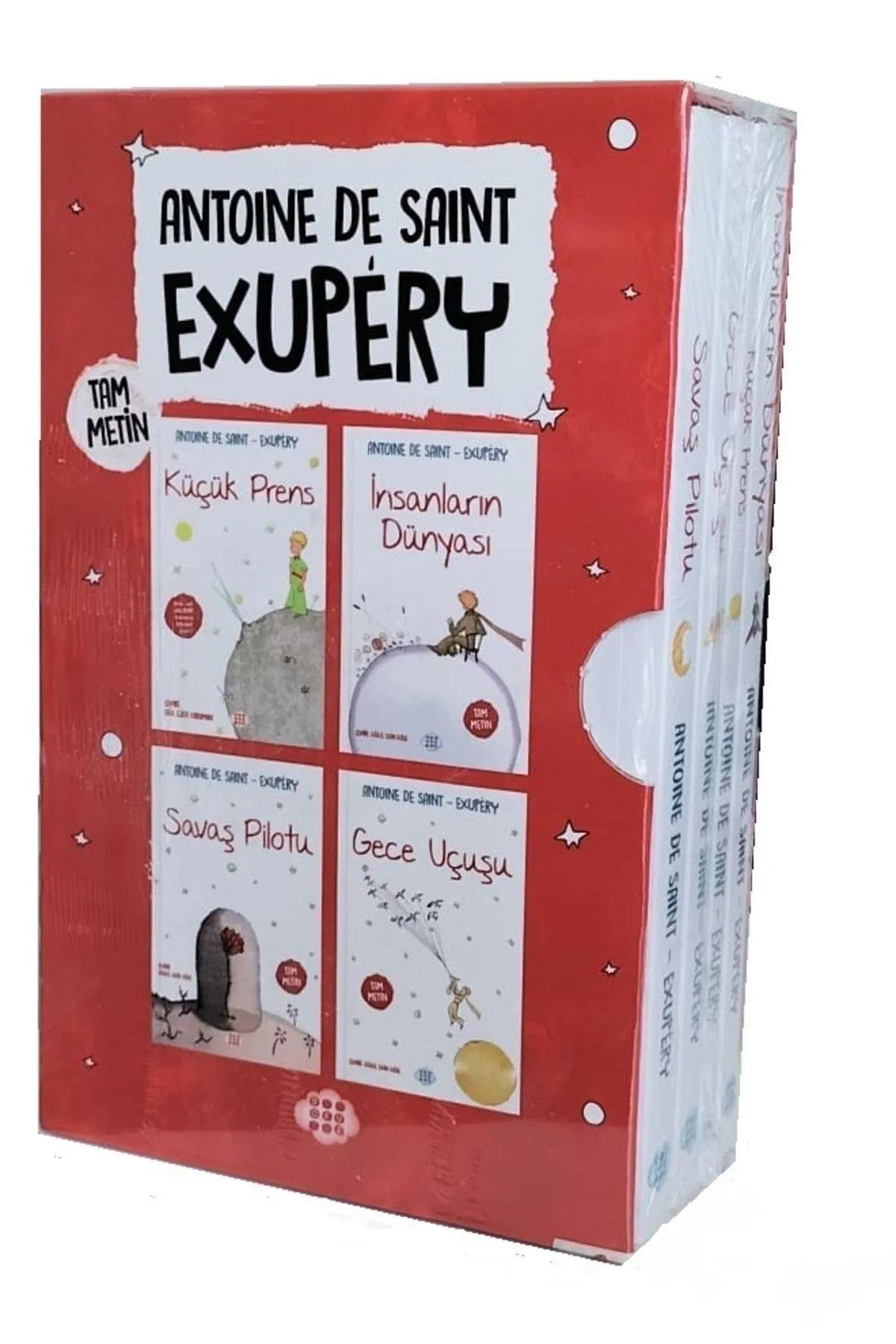Küçük Prens Seti -insanların Dünyası -gece Uçuşu- Exupery 4'lü Set (ÖZEL TASARIM) 4 Kitap