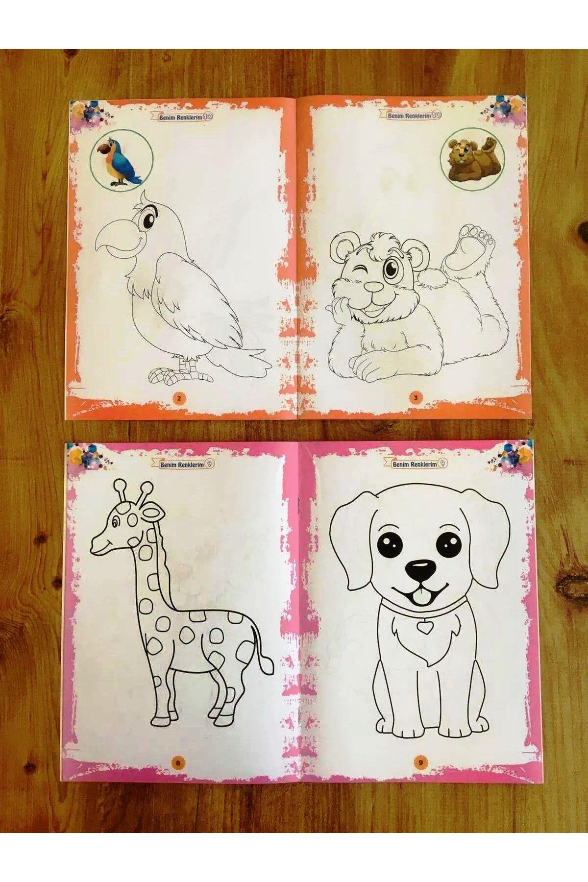 Minikler için Eğlenceli Boyama Kitapları(TAM 20 KİTAP)